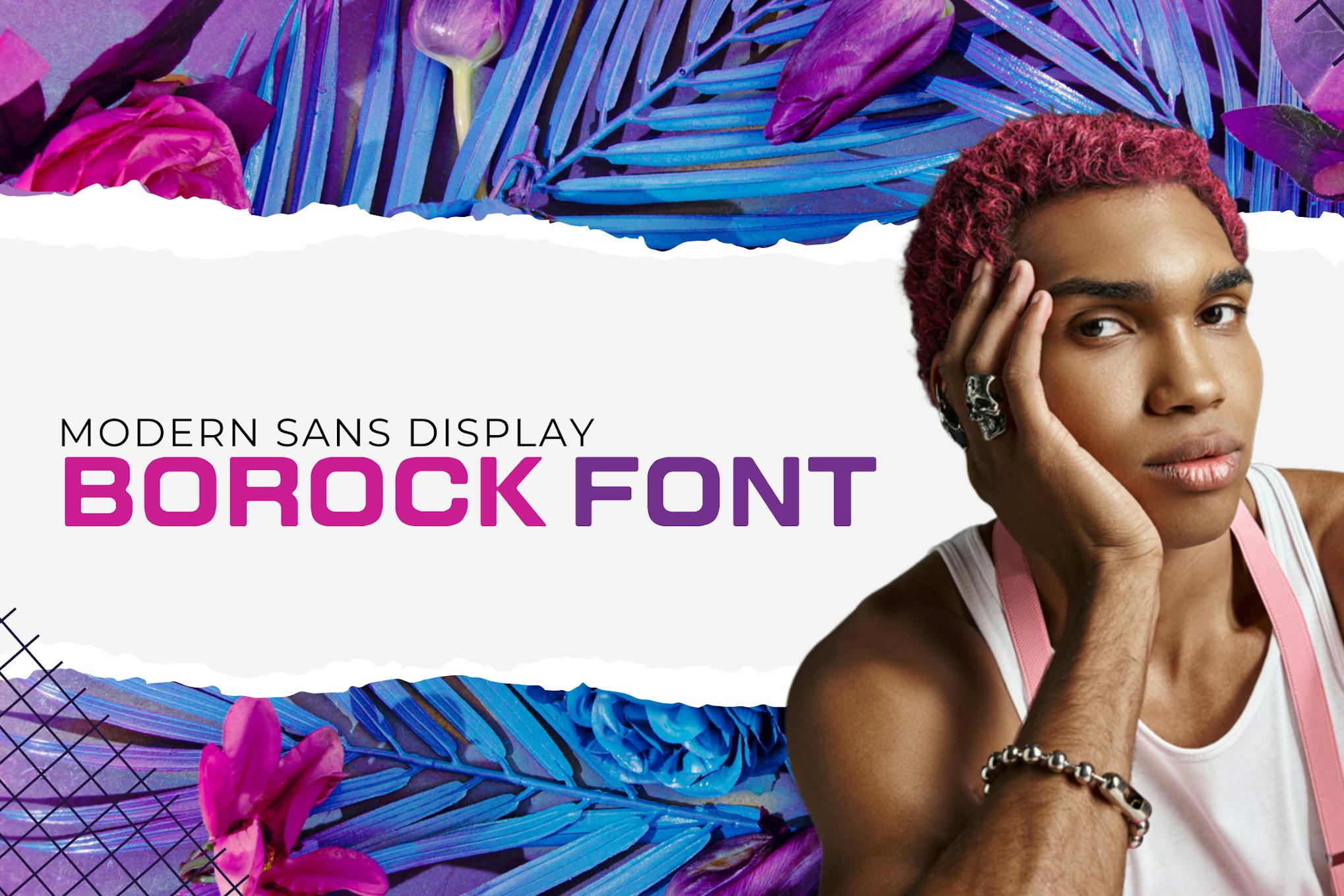 Imagen de portada de Borock Sans font (fuente)