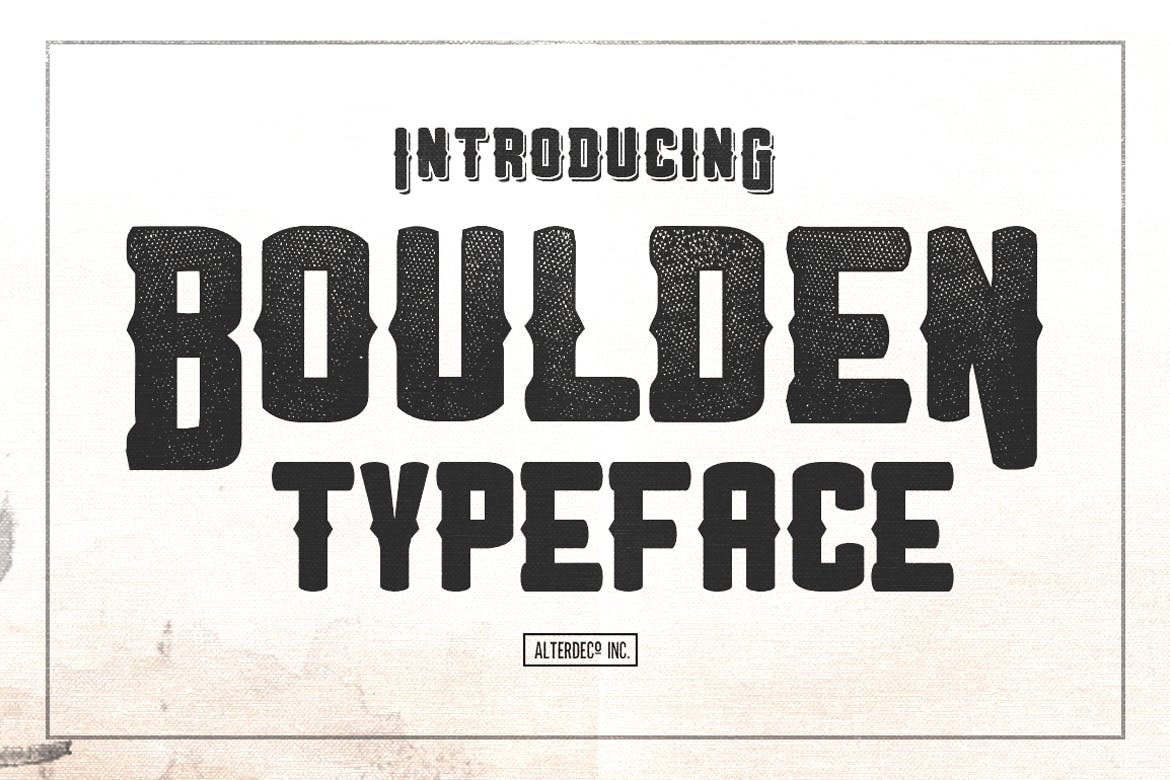 Imagen de portada de Boulden Typeface (fuente)