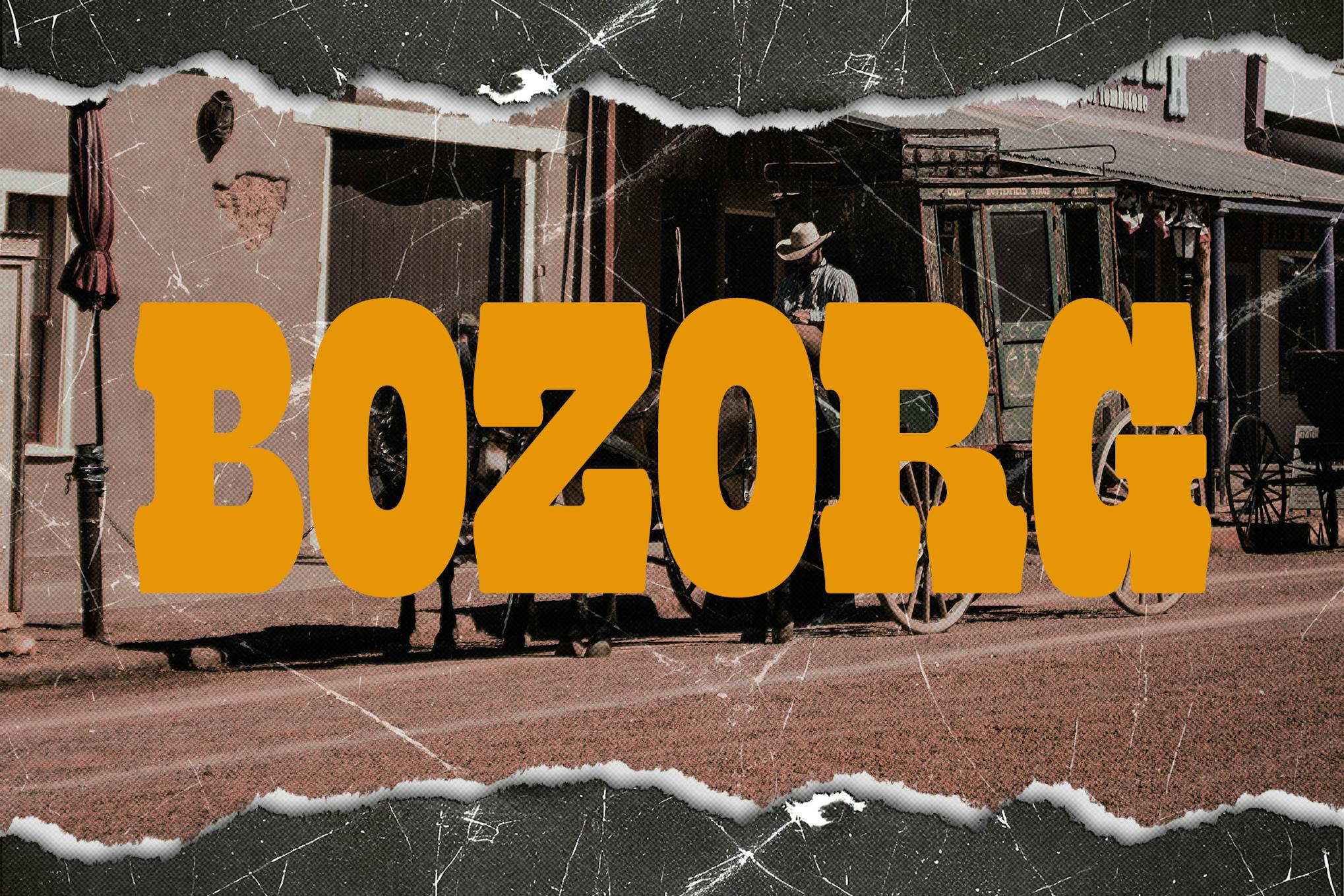 Imagen de portada de Bozorg - Westren Font (fuente)