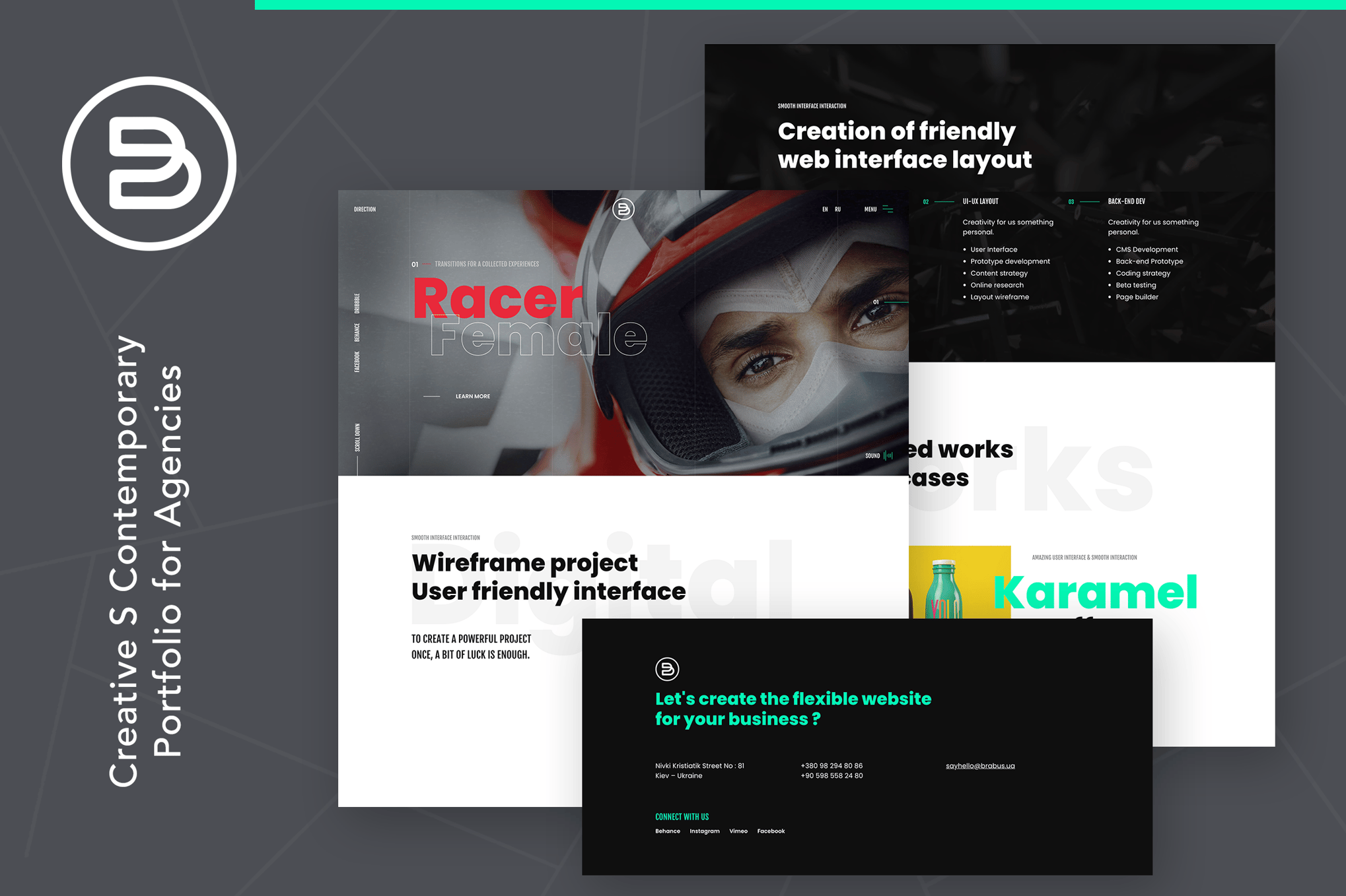 Imagen de portada de Brabus | Contemporary Portfolio for Agencies (plantilla web)
