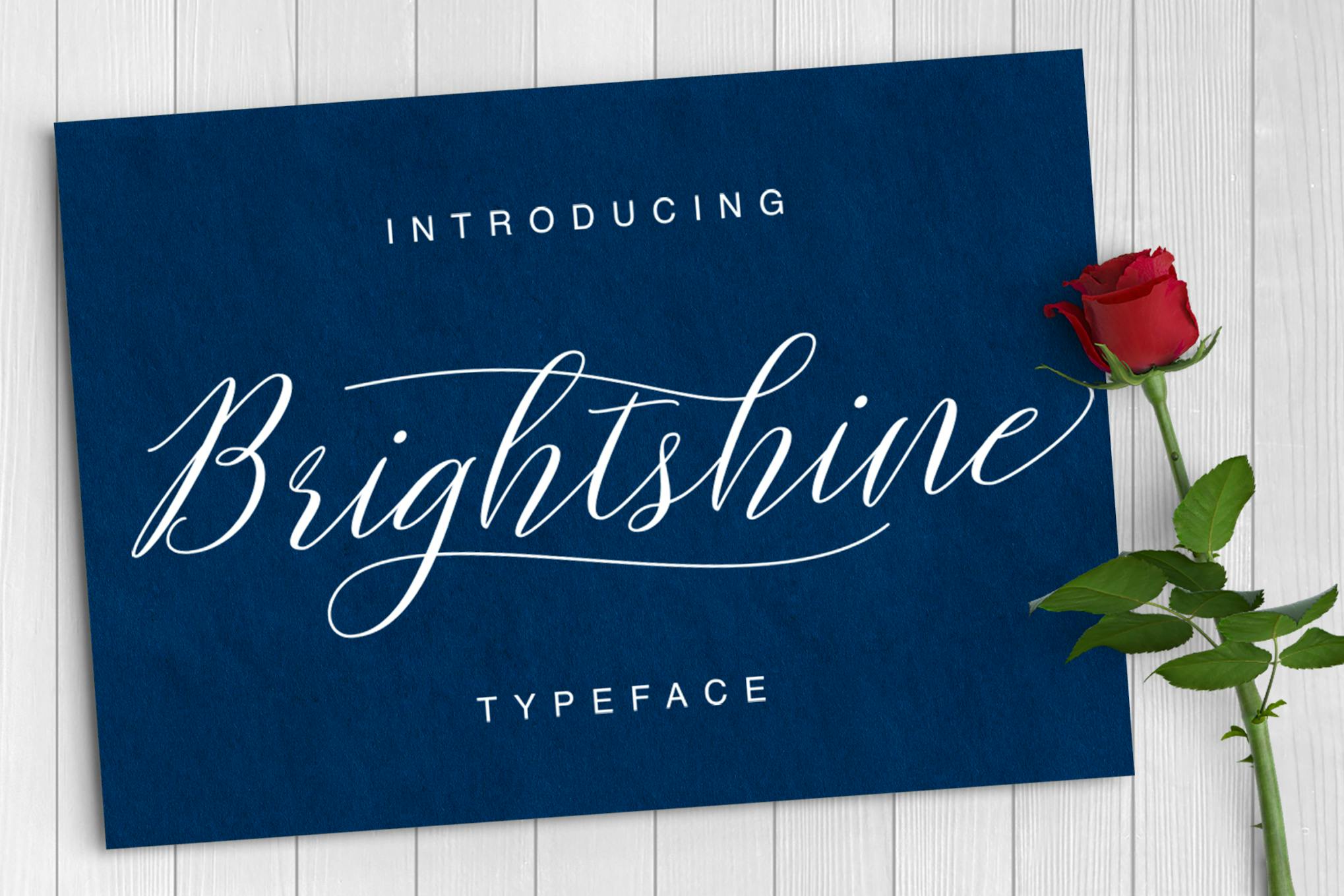 Imagen de portada de Brightshine Typeface (fuente)