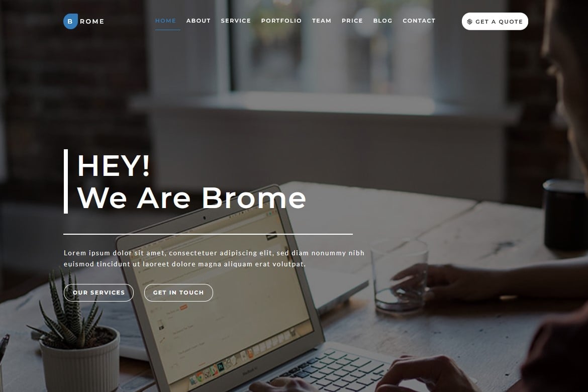 Imagen de portada de Brome - Responsive Html5 Digital Agency Template (plantilla web)