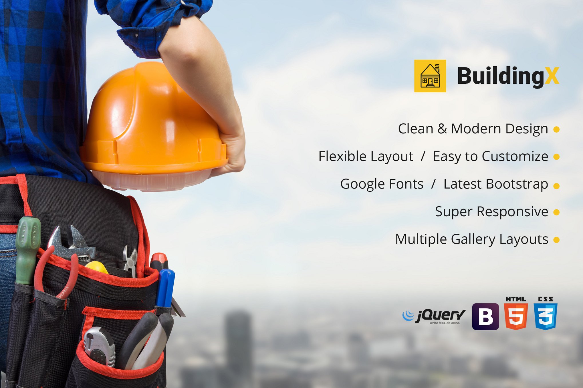Imagen de portada de BuildingX (plantilla web)