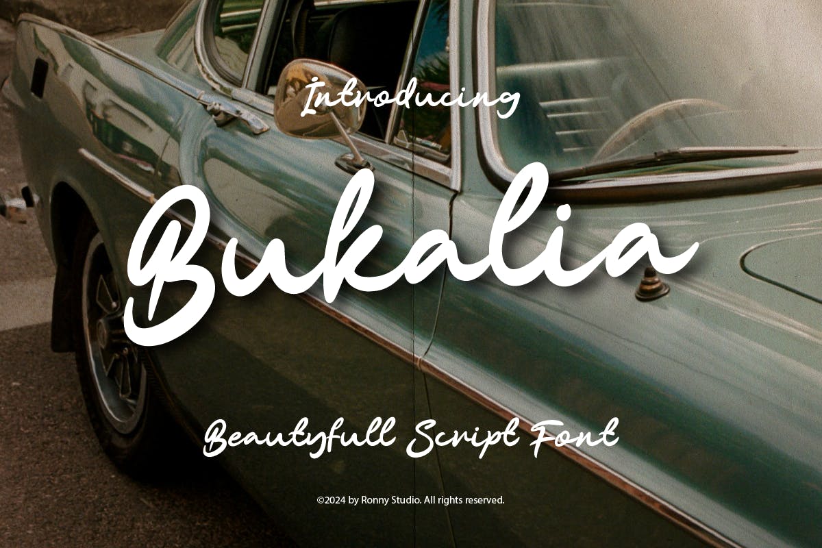 Imagen de portada de Bukalia - Beautyfull Script Font (fuente)