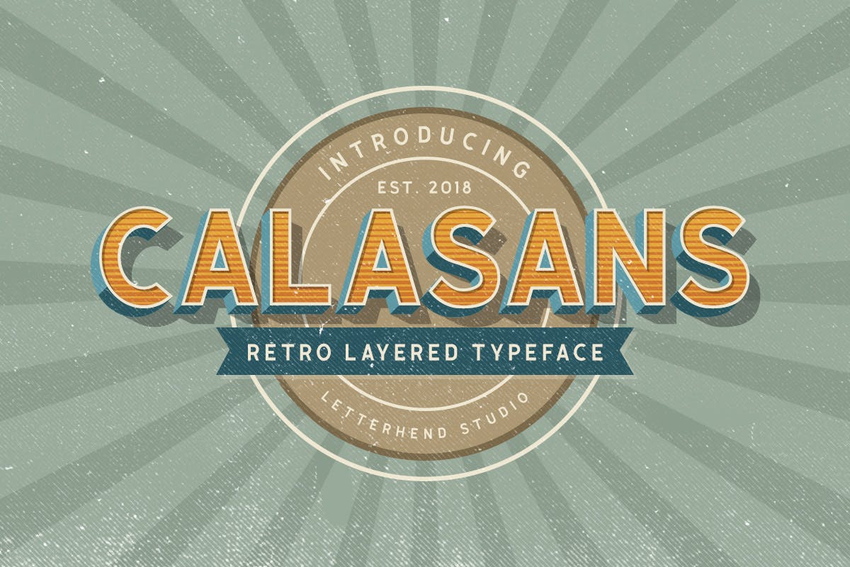 Imagen de portada de Calasans - 7 layered fonts (fuente)