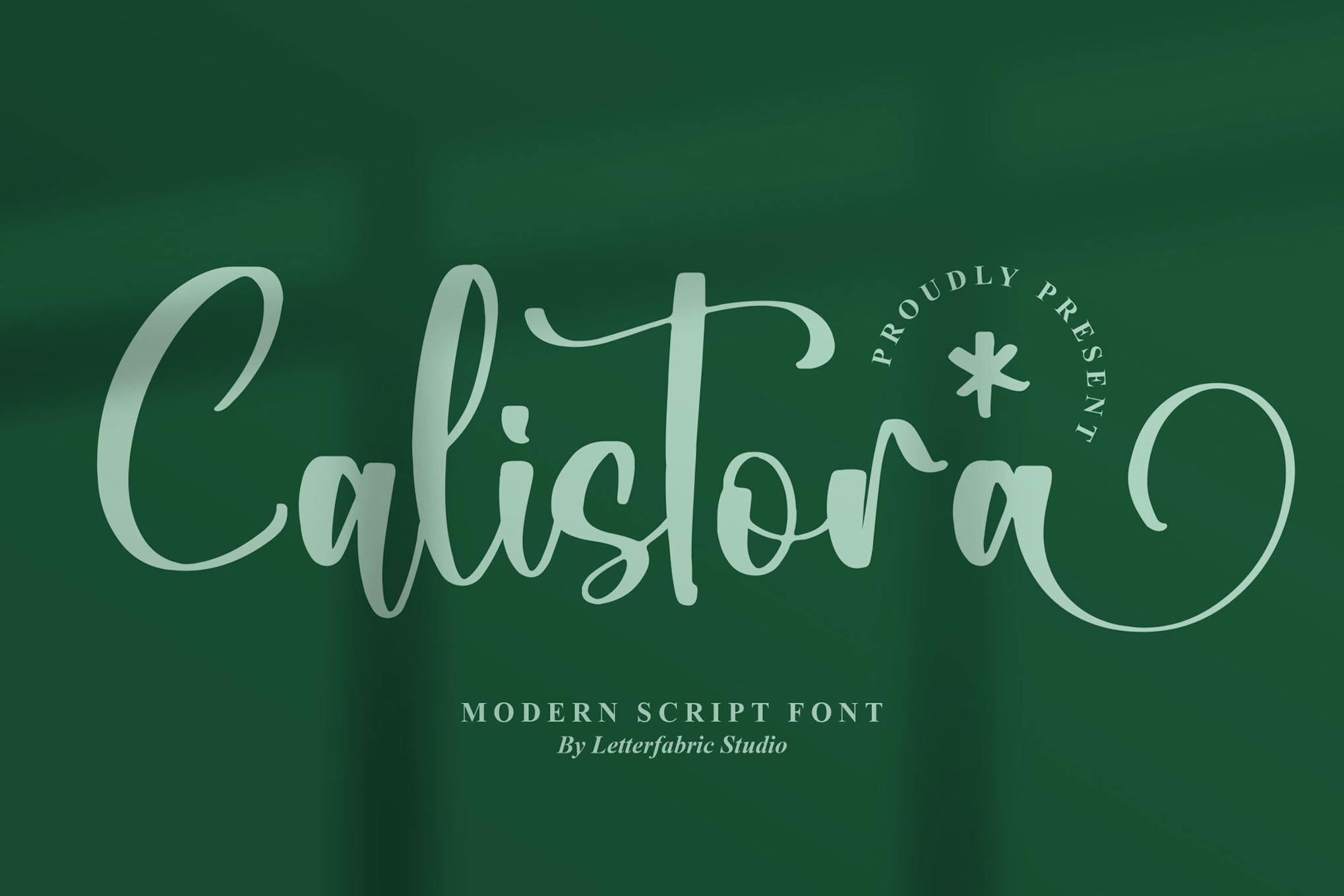 Imagen de portada de Calistora Modern Script Font (fuente)