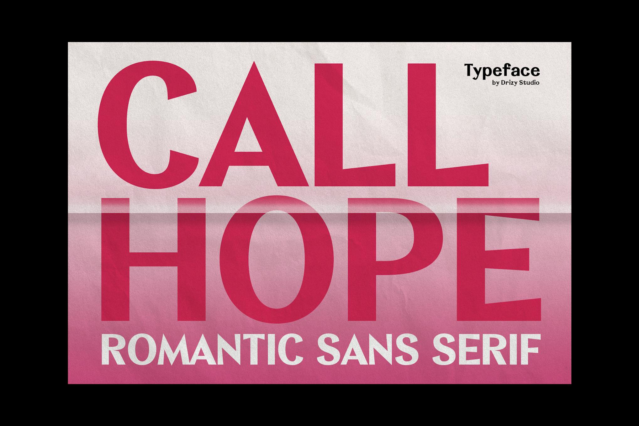 Imagen de portada de Callhope - Romantic Sans Serif Font (fuente)