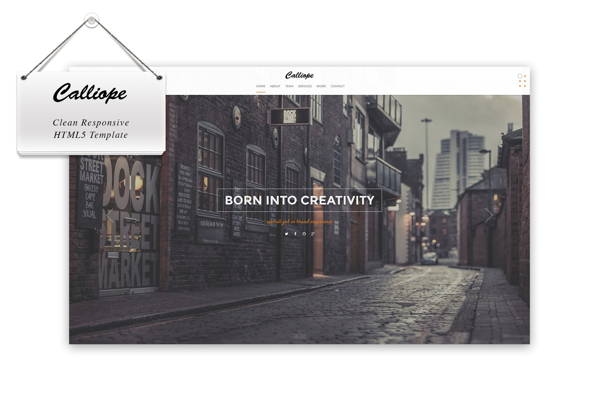 Imagen de portada de Calliope - Clean Responsive HTML5 Template (plantilla web)
