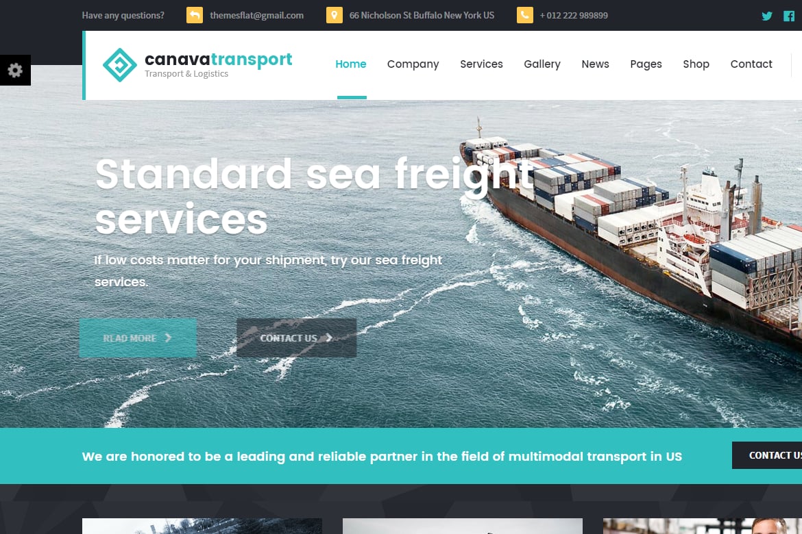 Imagen de portada de Canava - Logistics and Business HTML Template (plantilla web)