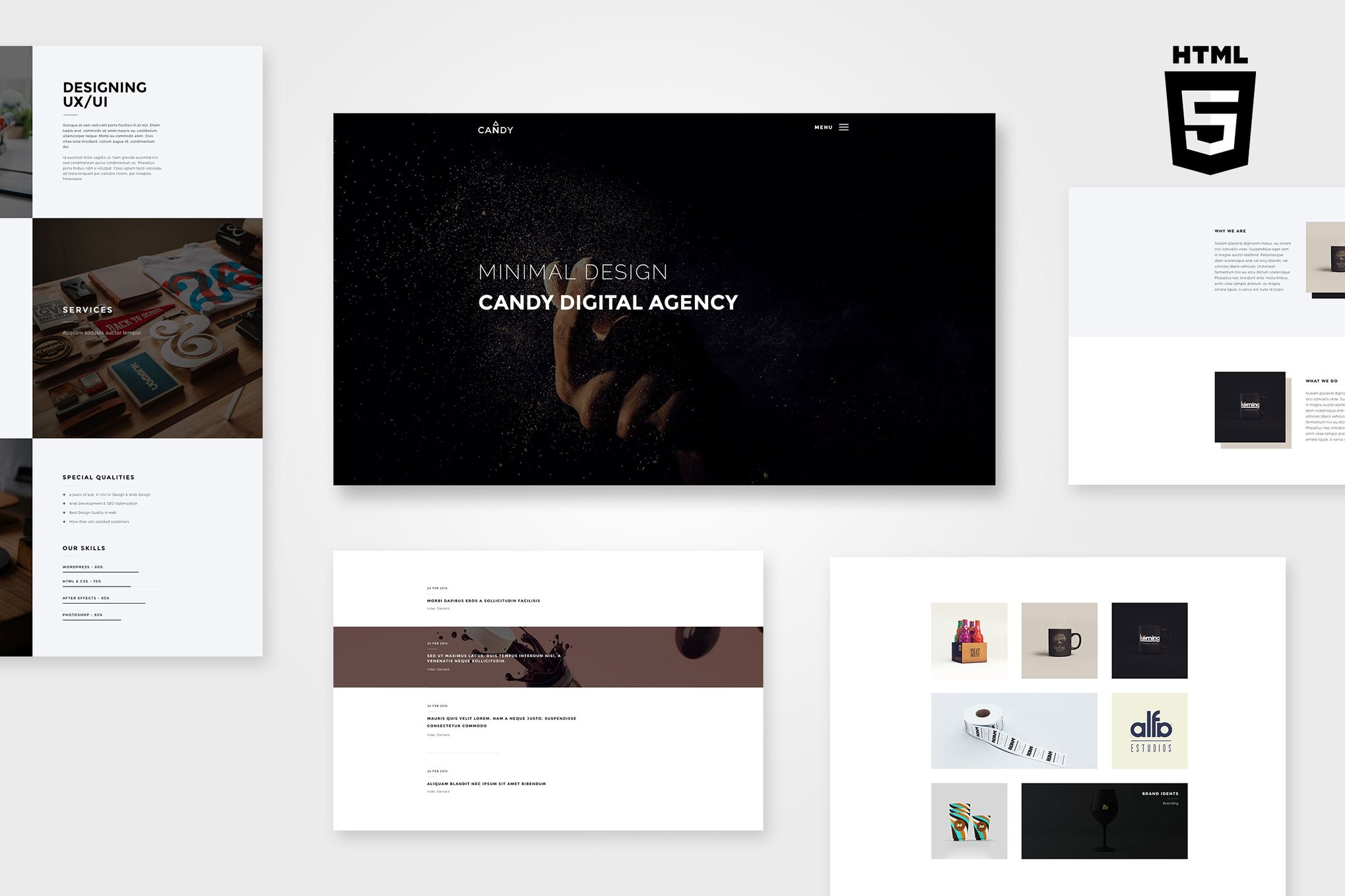 Imagen de portada de Candy | One & Multi Page HTML (plantilla web)