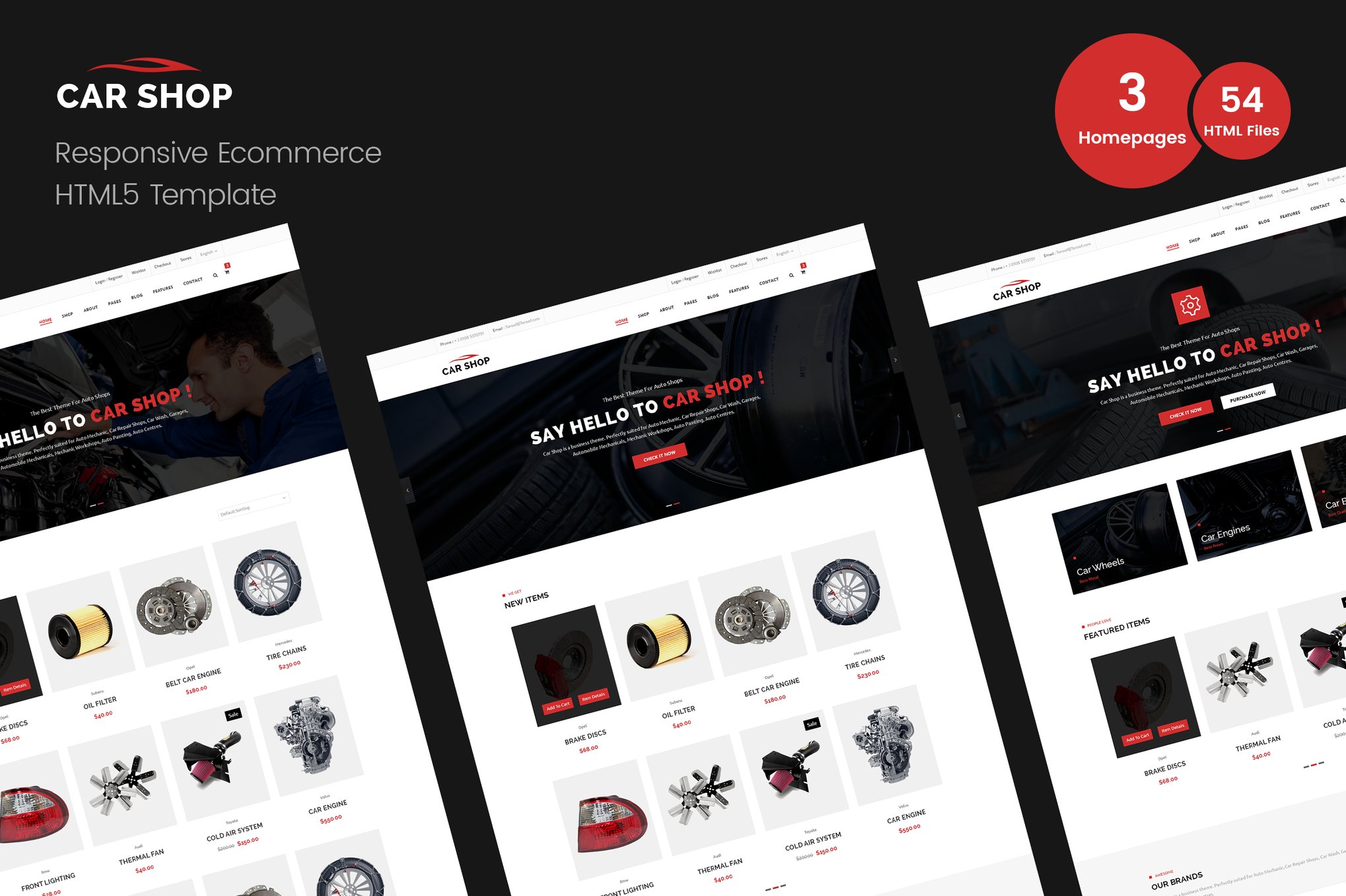Imagen de portada de Car Shop - Ecommerce HTML Template (plantilla web)