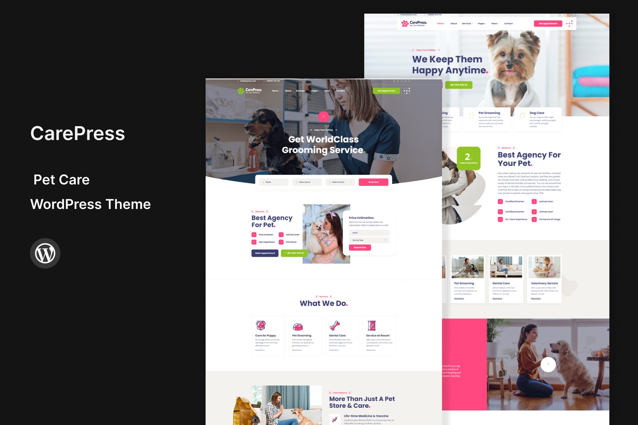 Imagen de portada de CarePress - Pet Care WordPress Theme (tema)