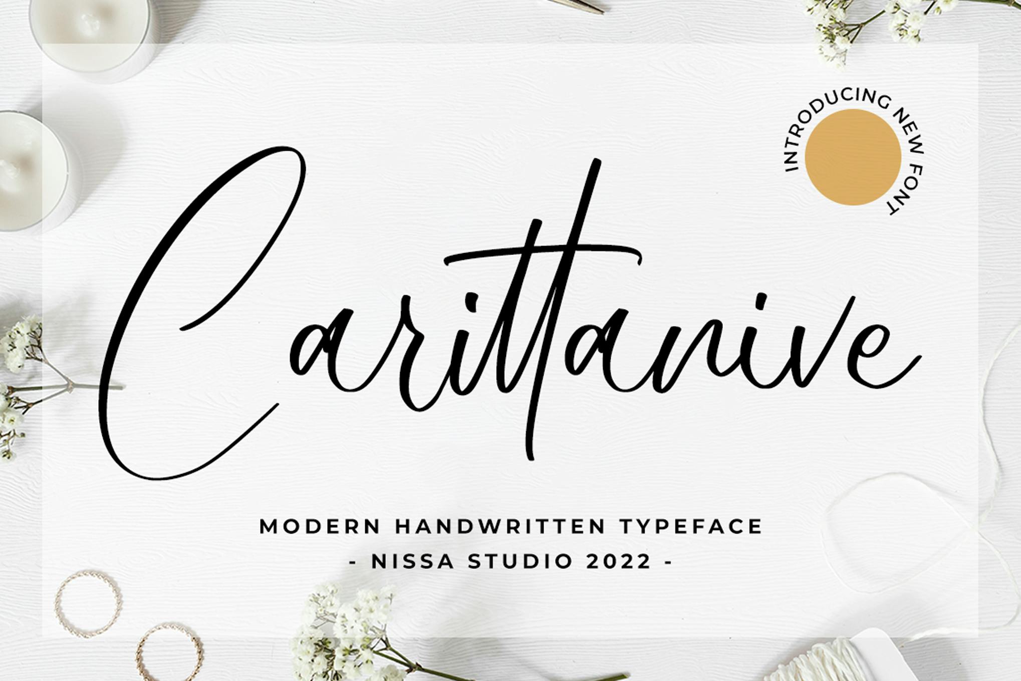 Imagen de portada de Carittanive - Signature Font (fuente)
