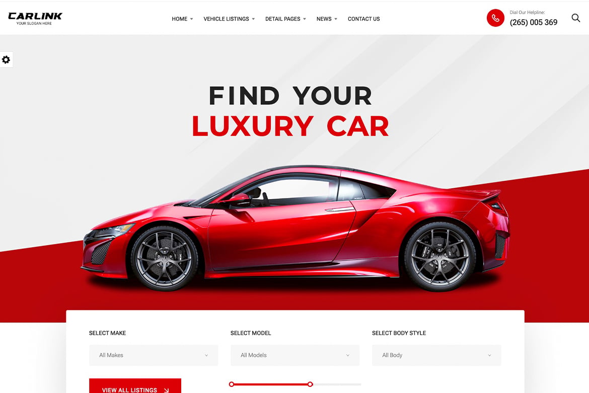 Imagen de portada de Carlink - Automotive HTML Template (plantilla web)