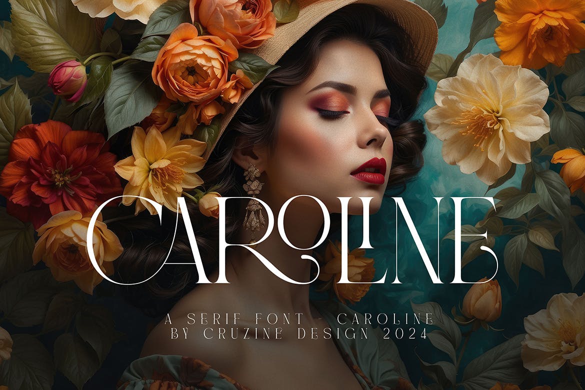 Imagen de portada de Caroline Luxury Serif (fuente)