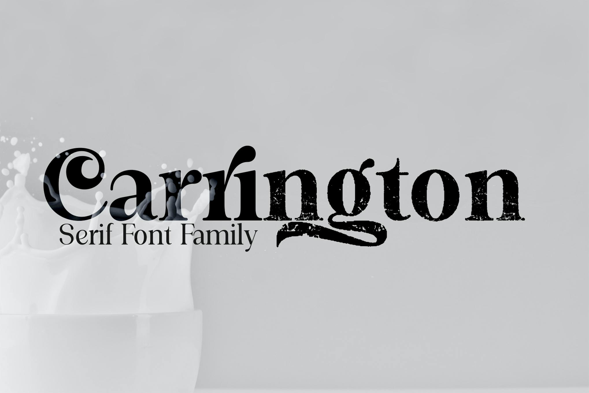 Imagen de portada de Carrington serif family font (fuente)