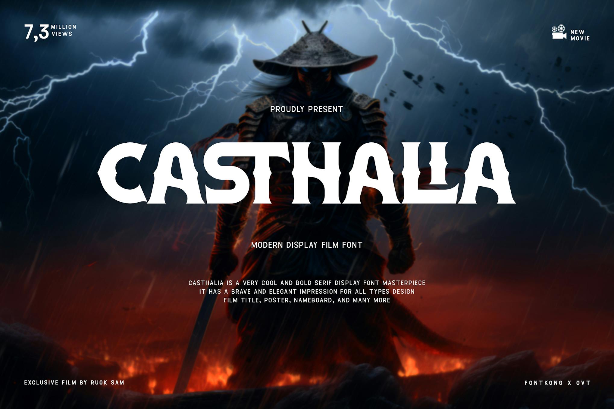 Imagen de portada de Casthalia - Modern Display Film Font (fuente)
