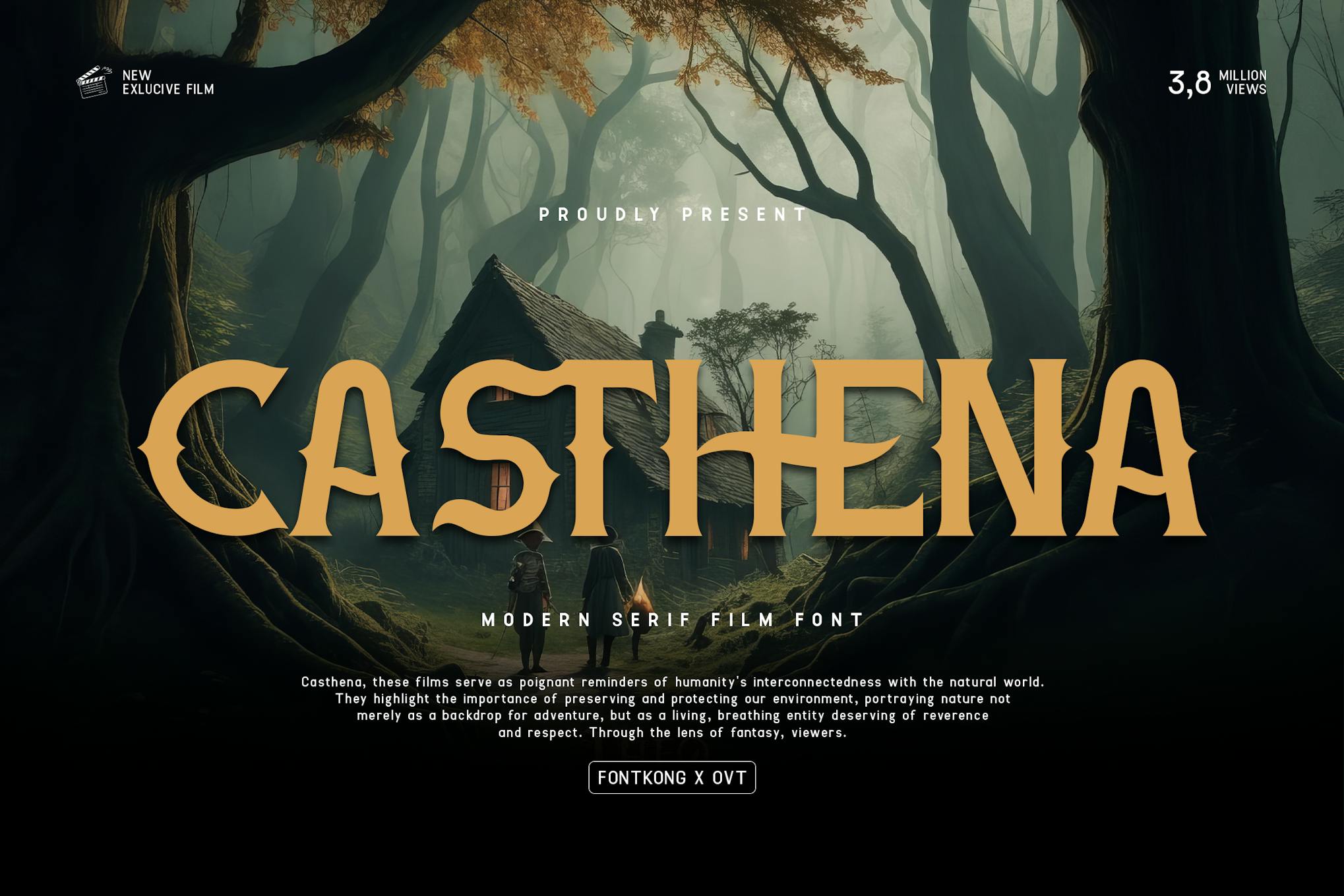 Imagen de portada de Casthena - Modern Serif Film Font (fuente)