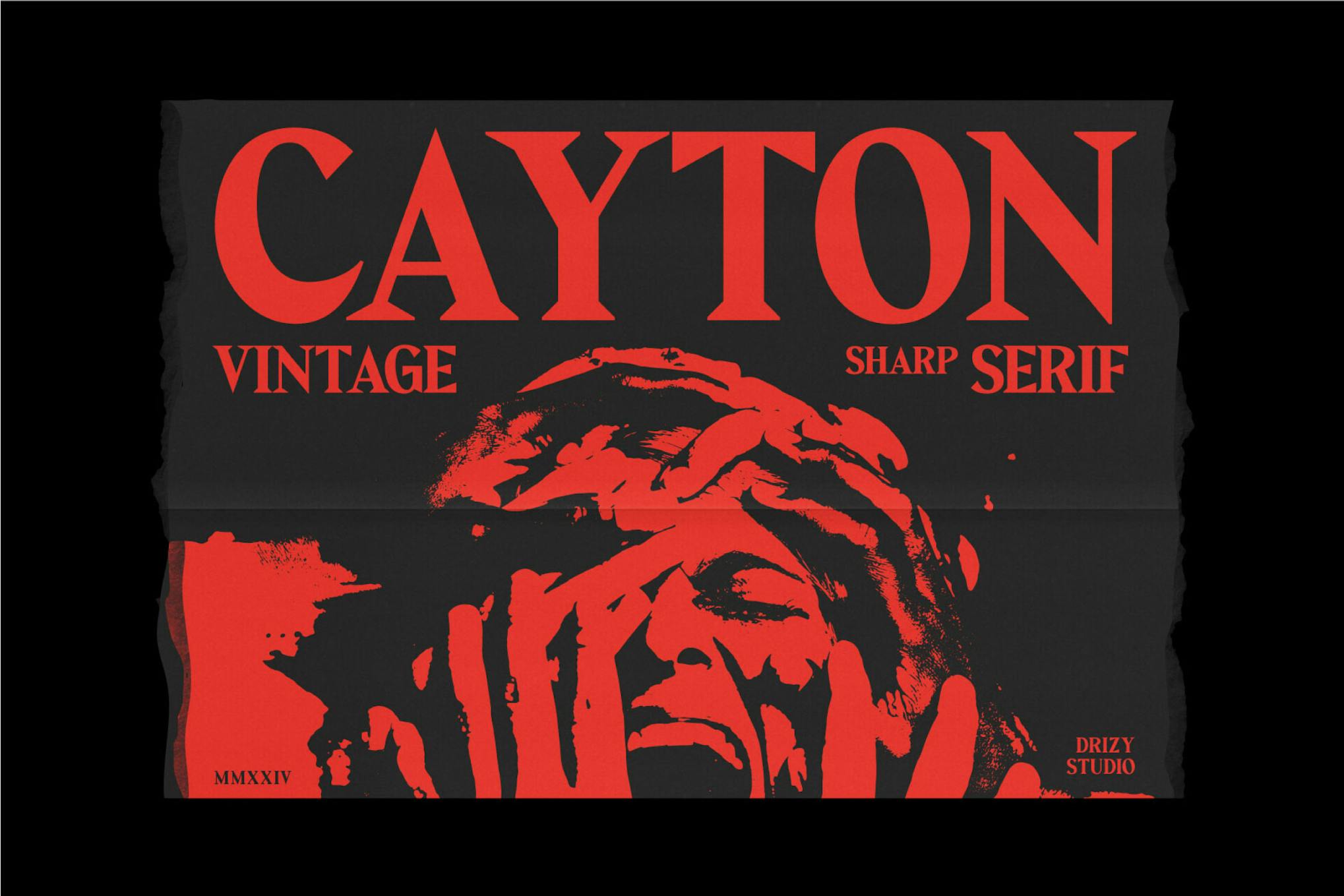Imagen de portada de Cayton - Vintage Sharp Serif Font (fuente)