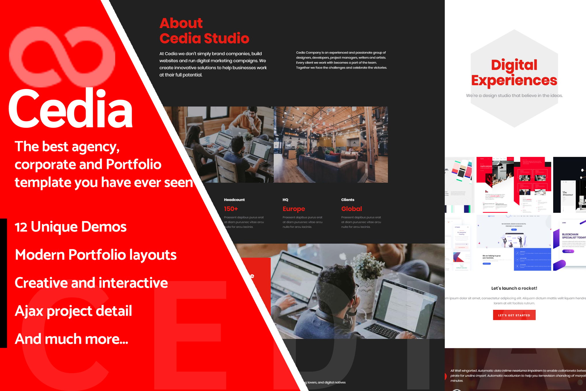 Imagen de portada de Cedia - Creative Multi-purpose Template (plantilla web)