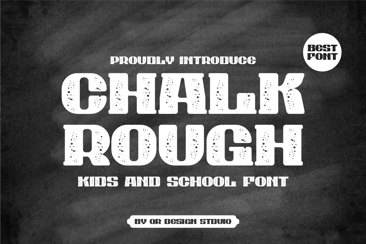 Imagen de portada de Chalk Rough - Kids & School Font (fuente)