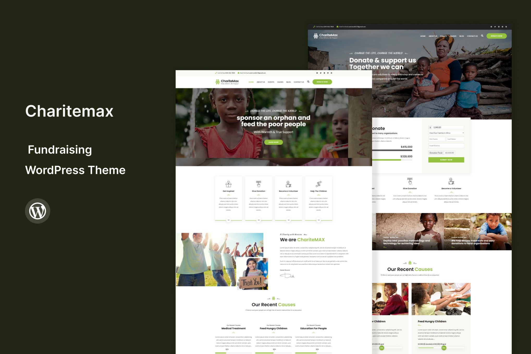 Imagen de portada de Charitemax - Fundraising WordPress Theme (tema)
