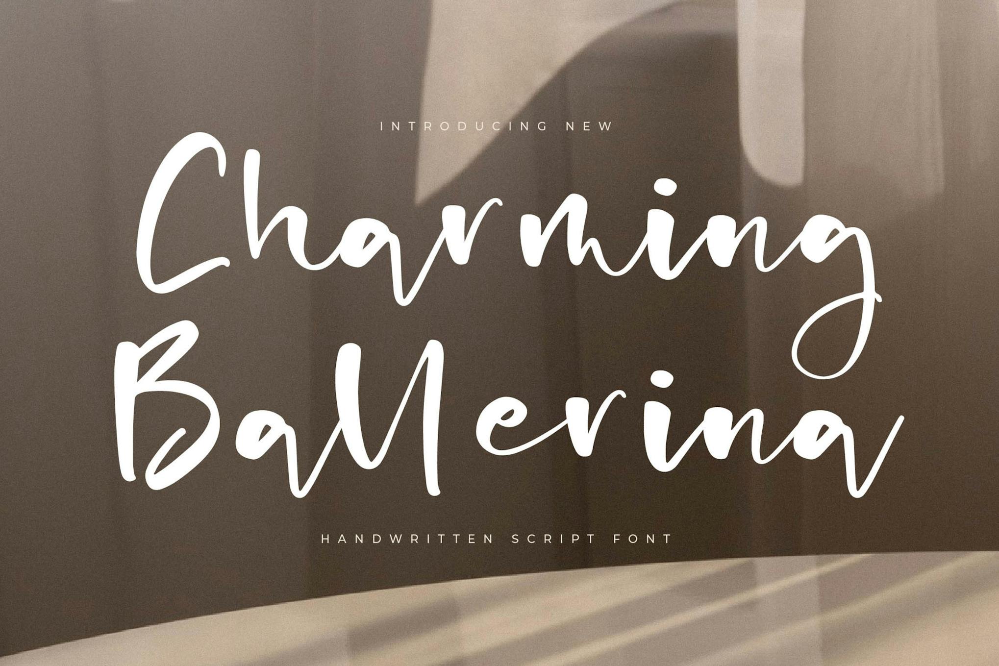Imagen de portada de Charming Ballerina Handwritten Script Font (fuente)