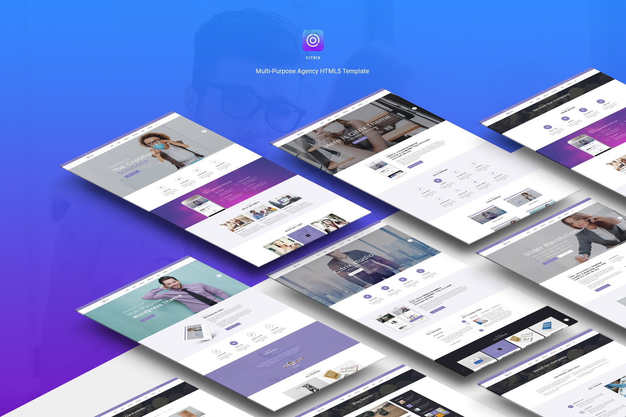 Imagen de portada de Citrix - Agency Multipurpose HTML5 Template (plantilla web)