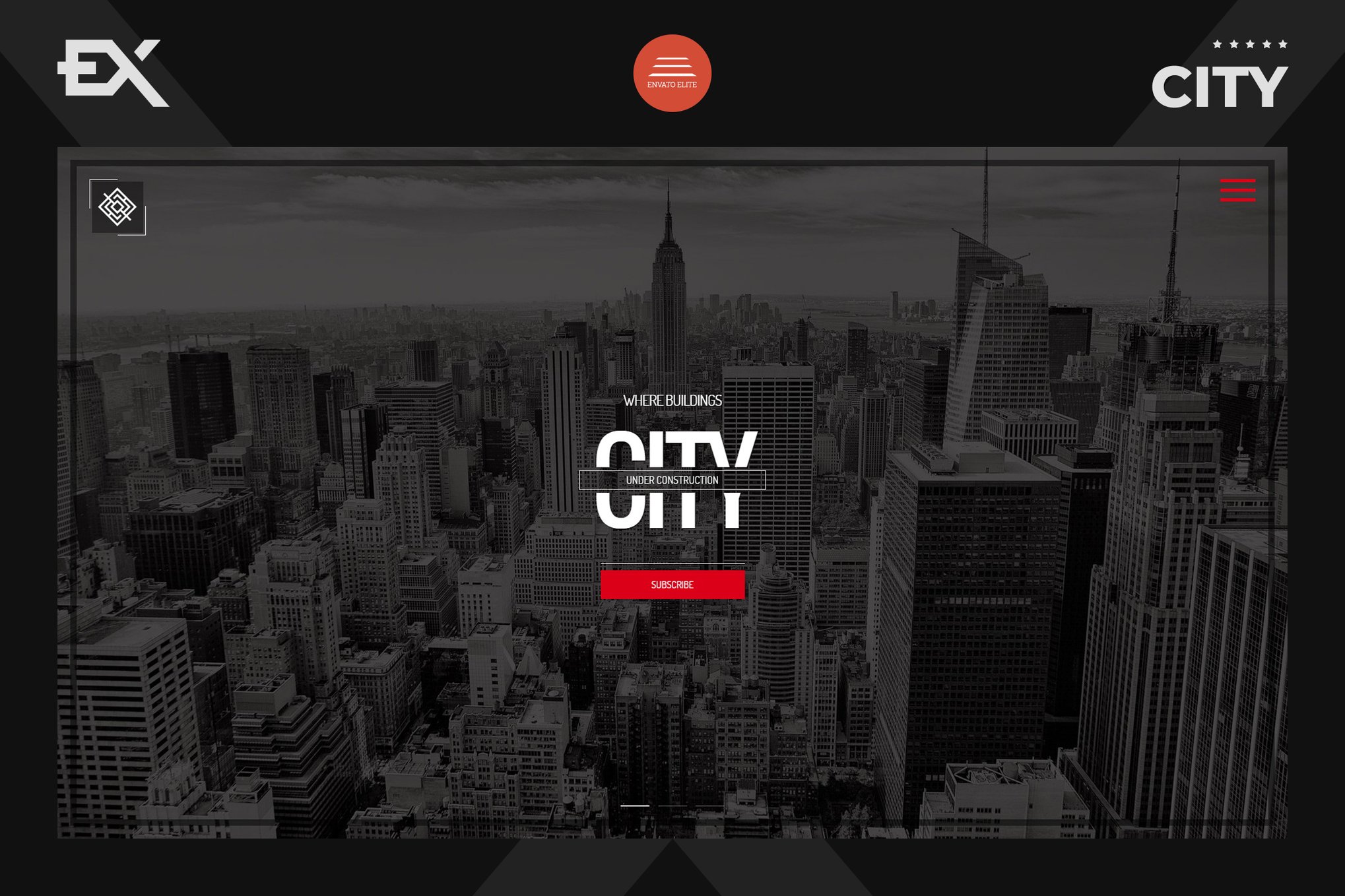Imagen de portada de City - Responsive Coming Soon Page (plantilla web)