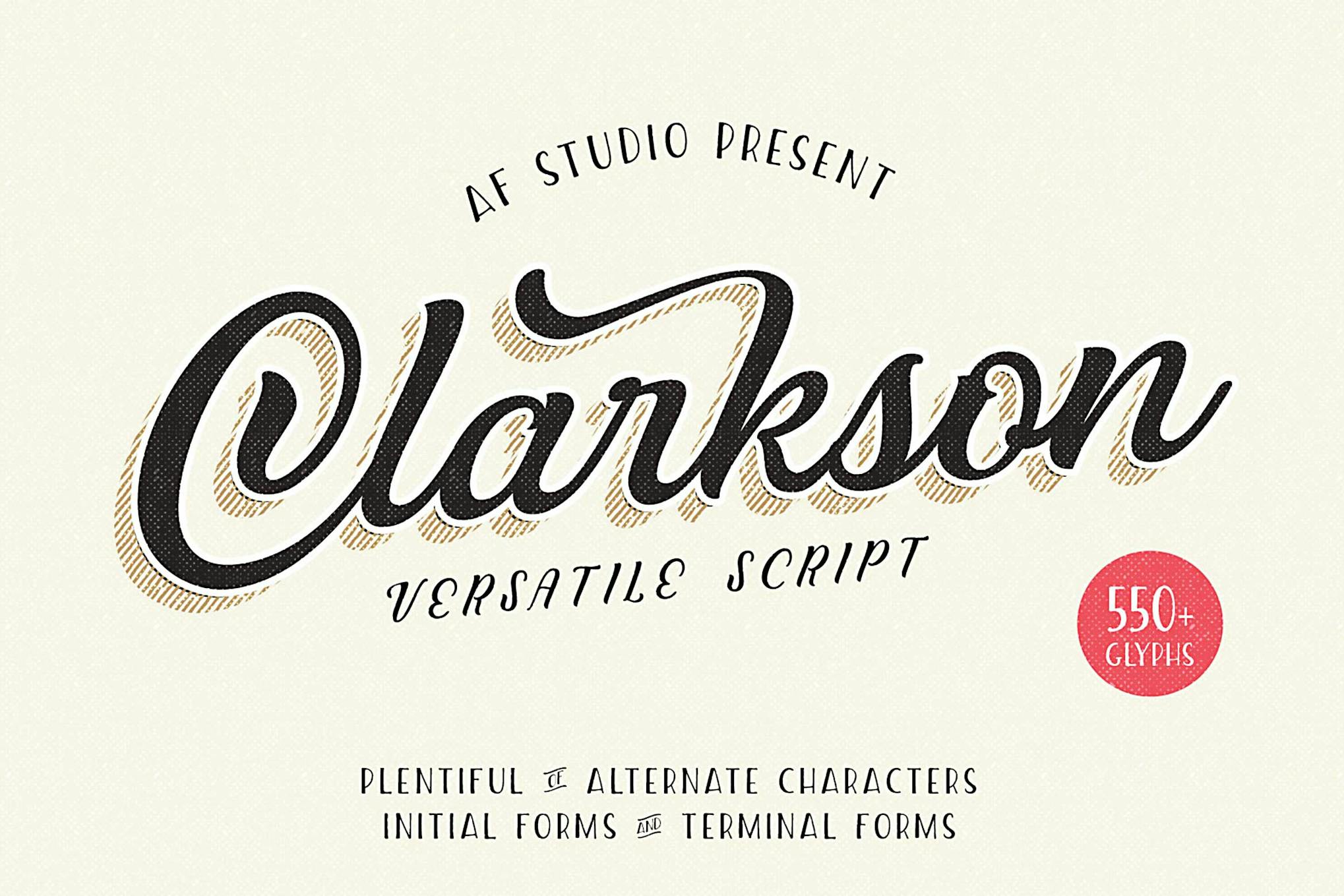 Imagen de portada de Clarkson Script (fuente)