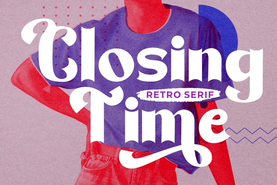 Imagen de portada de Closing Time - Display Retro Font (fuente)