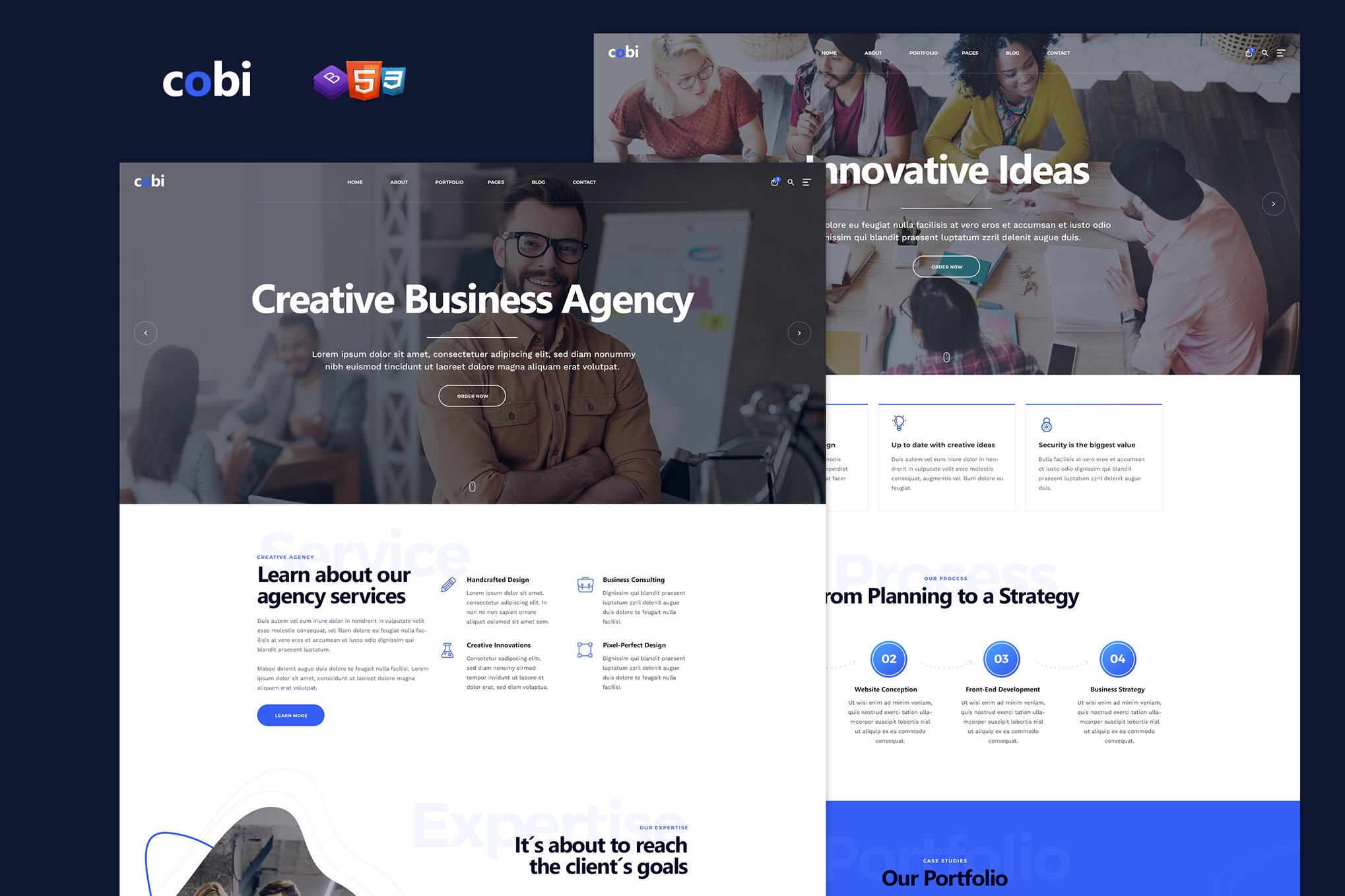 Imagen de portada de Cobi - Creative Portfolio HTML5 Template (plantilla web)