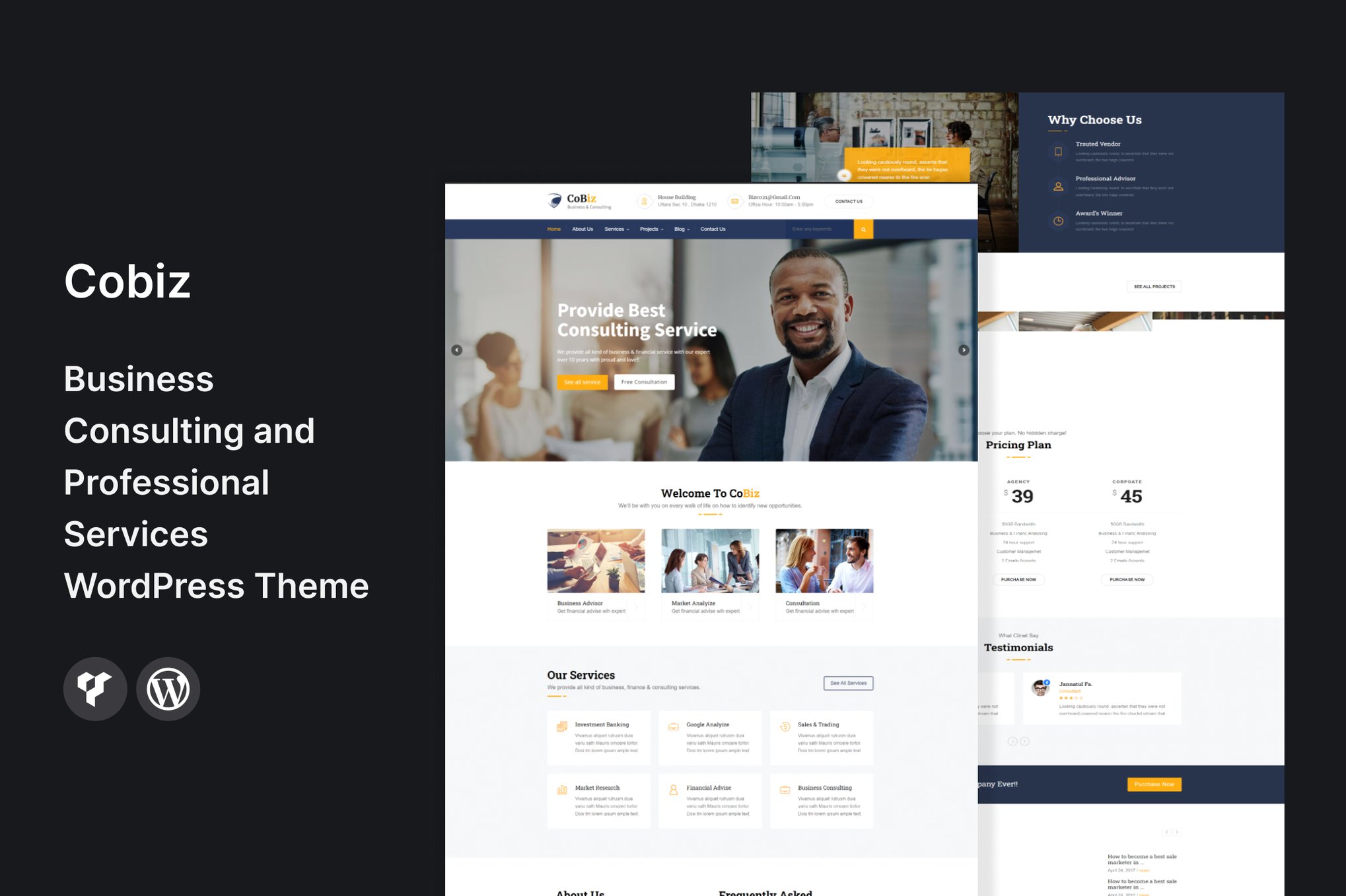 Imagen de portada de Cobiz -Business Consulting WordPress Theme (tema)