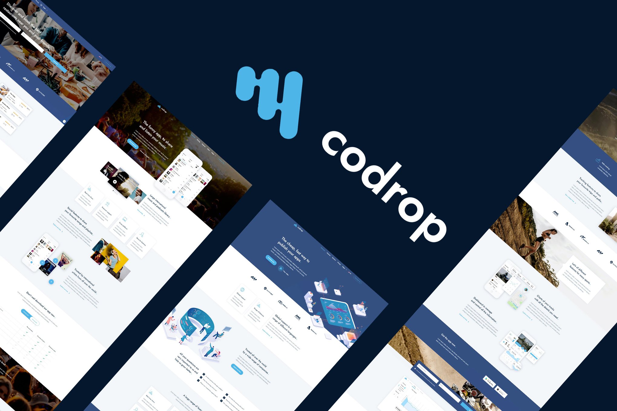 Imagen de portada de Codrop (plantilla web)
