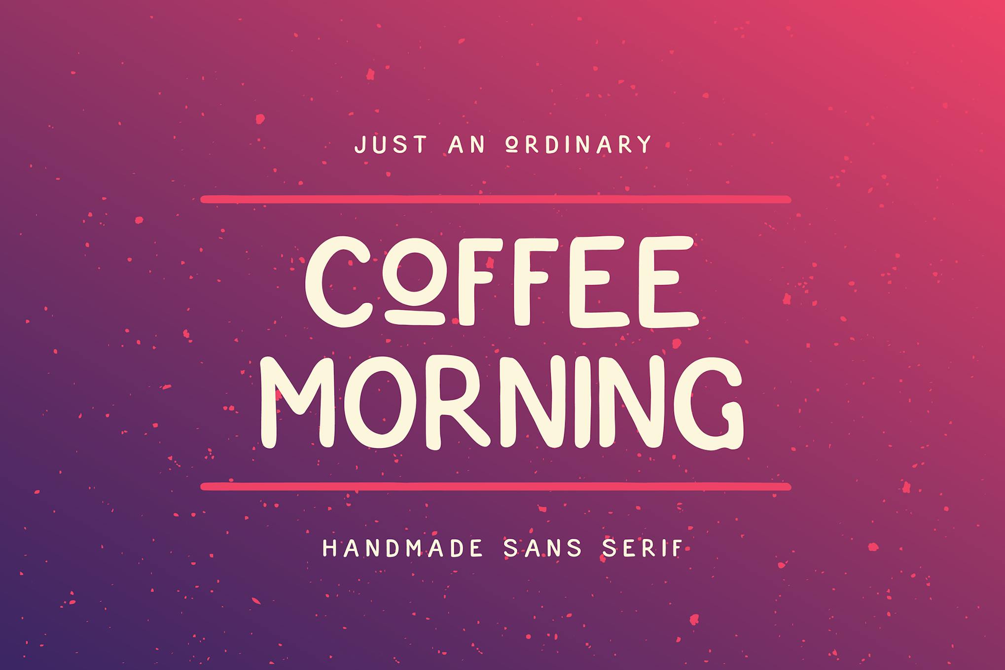 Imagen de portada de Coffee Morning Sans (fuente)