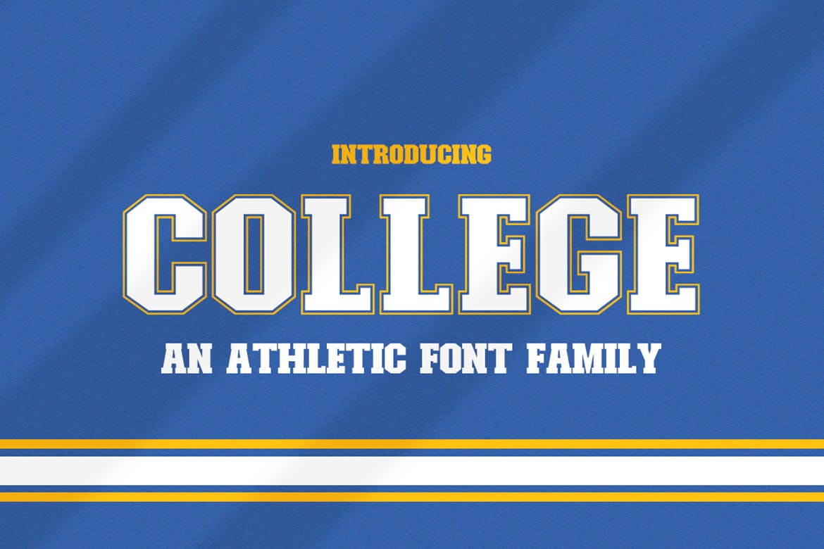 Imagen de portada de College Font Family (fuente)