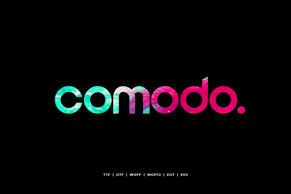 Imagen de portada de Comodo - Display Typeface + WebFonts (fuente)
