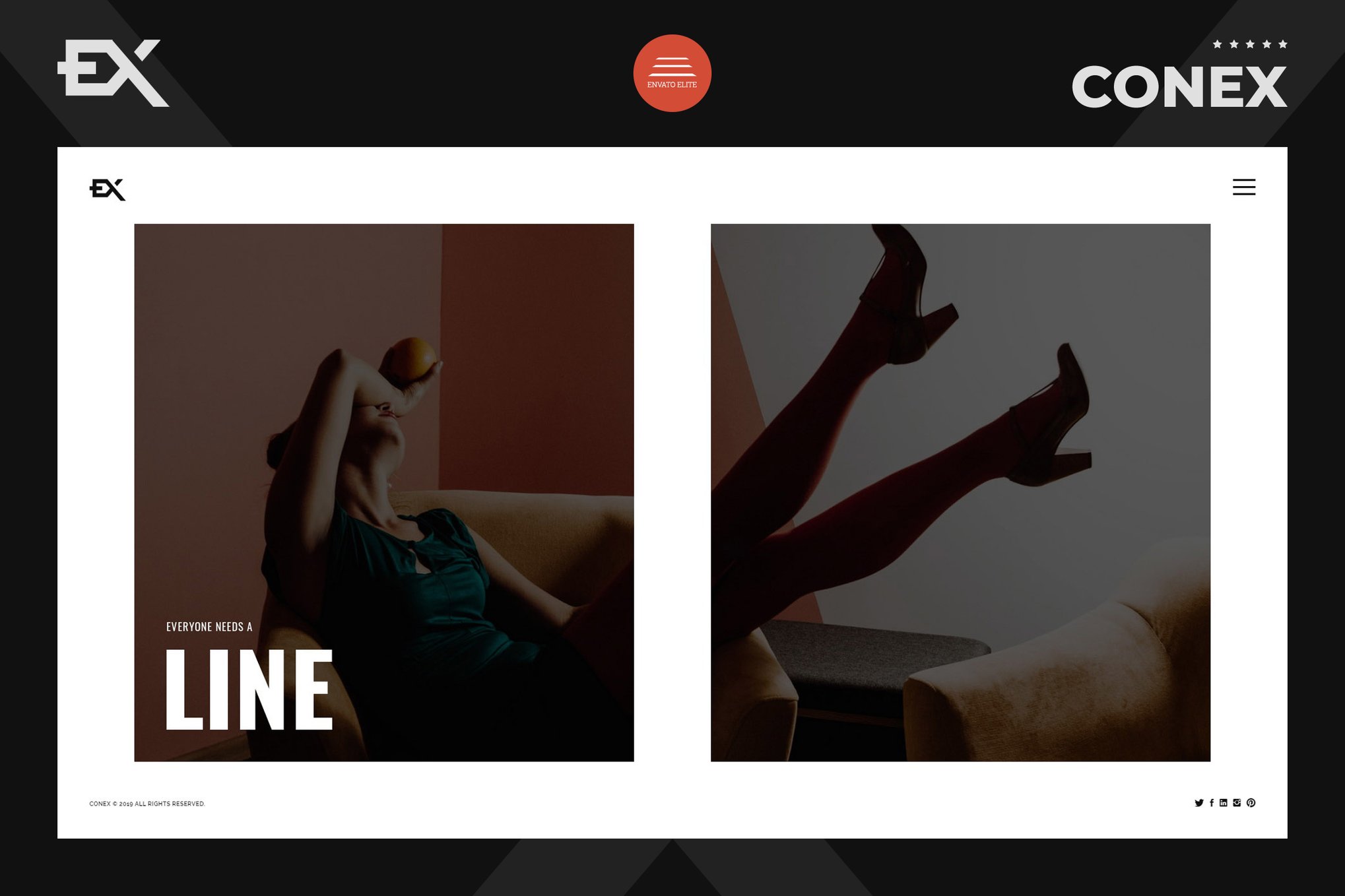 Imagen de portada de Conex - Photography Portfolio Template (plantilla web)
