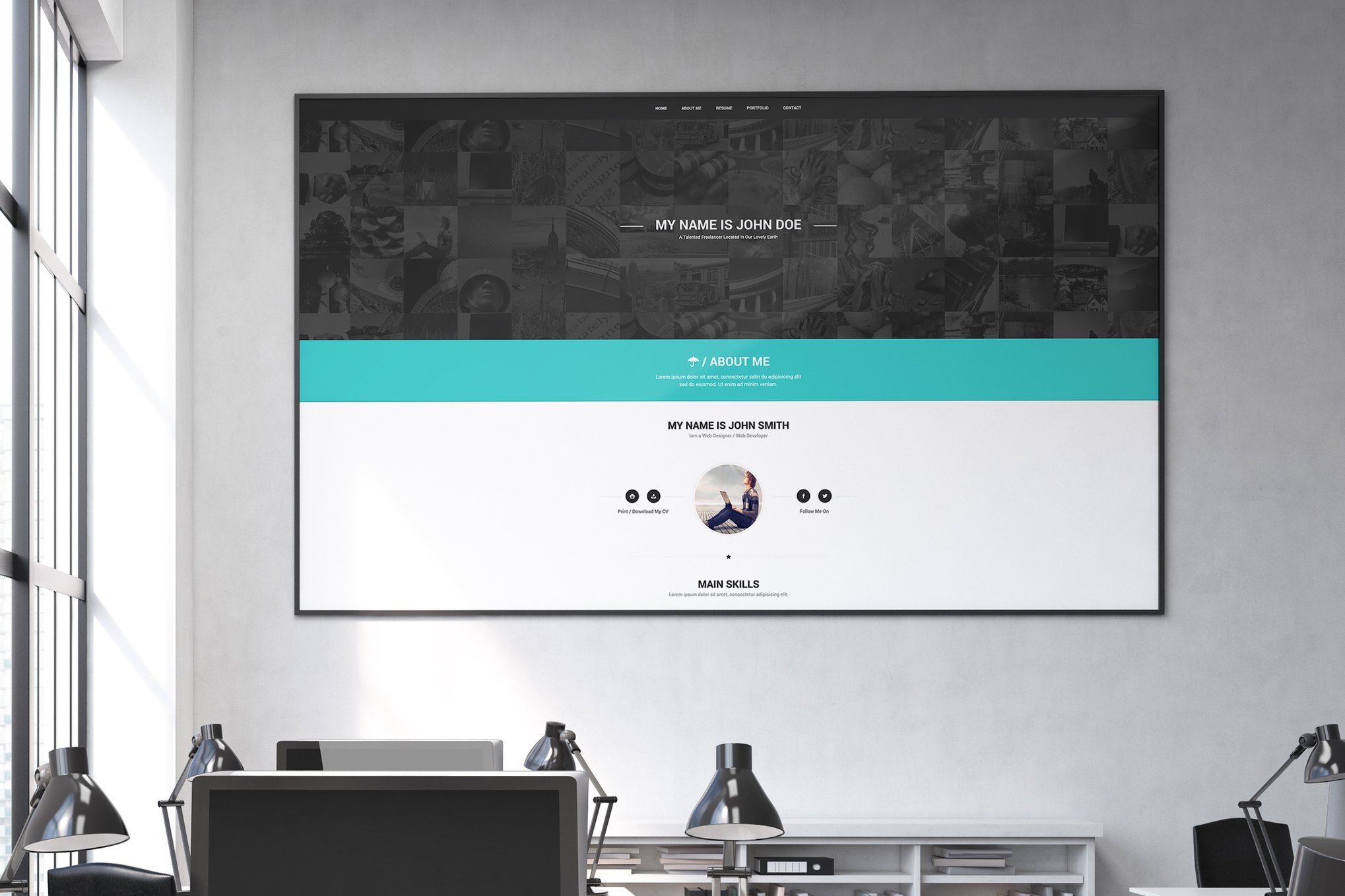 Imagen de portada de Confidence Responsive VCard Template (plantilla web)
