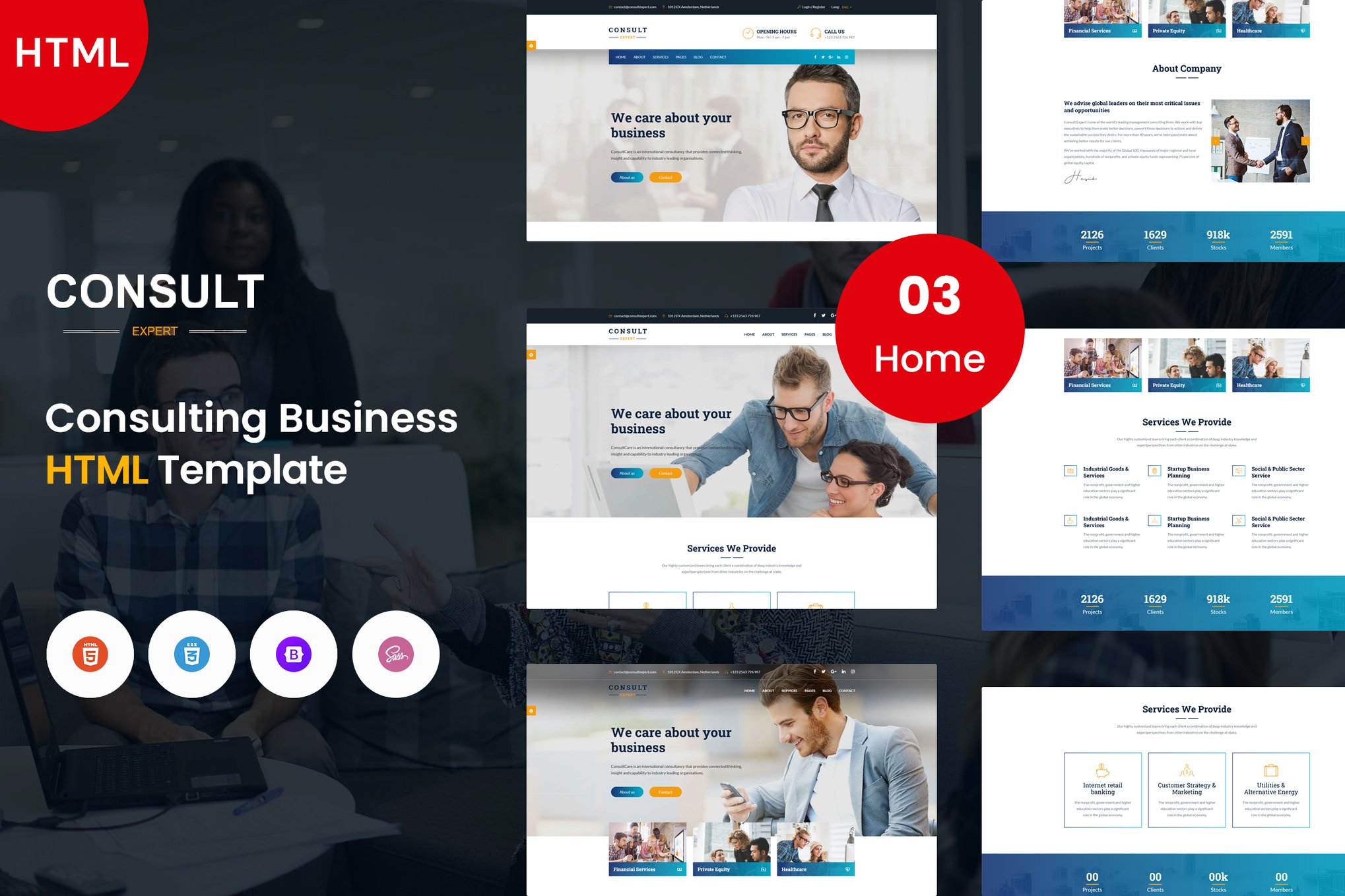 Imagen de portada de Consult Expert - Consulting & Business Template (plantilla web)