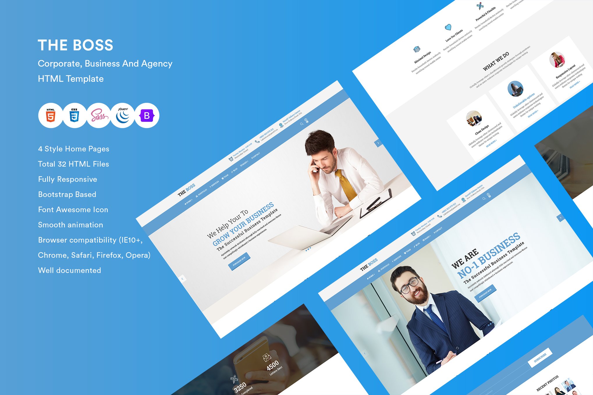 Imagen de portada de Corporate And Business HTML Template (plantilla web)