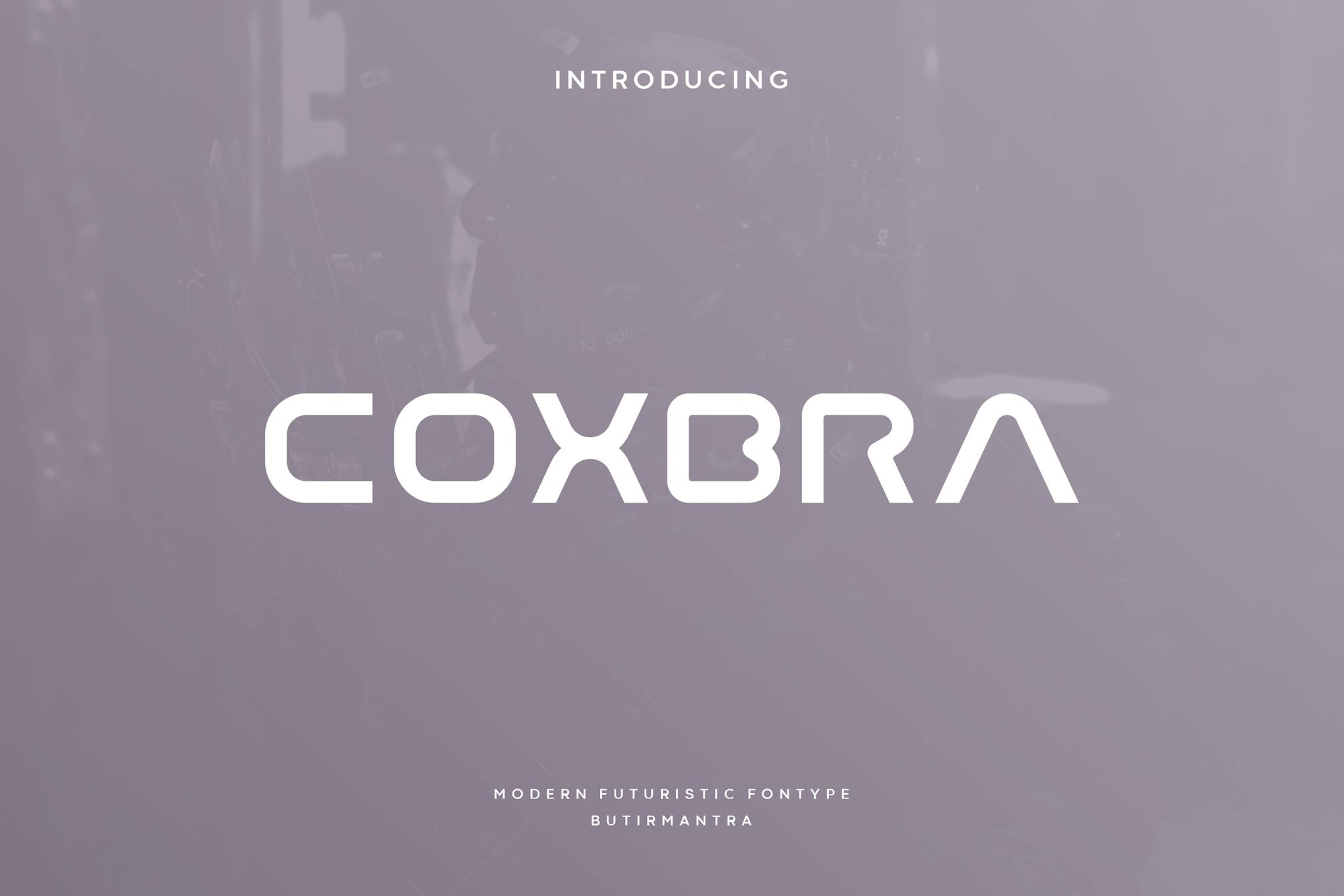 Imagen de portada de Coxbra - Futuristic font (fuente)