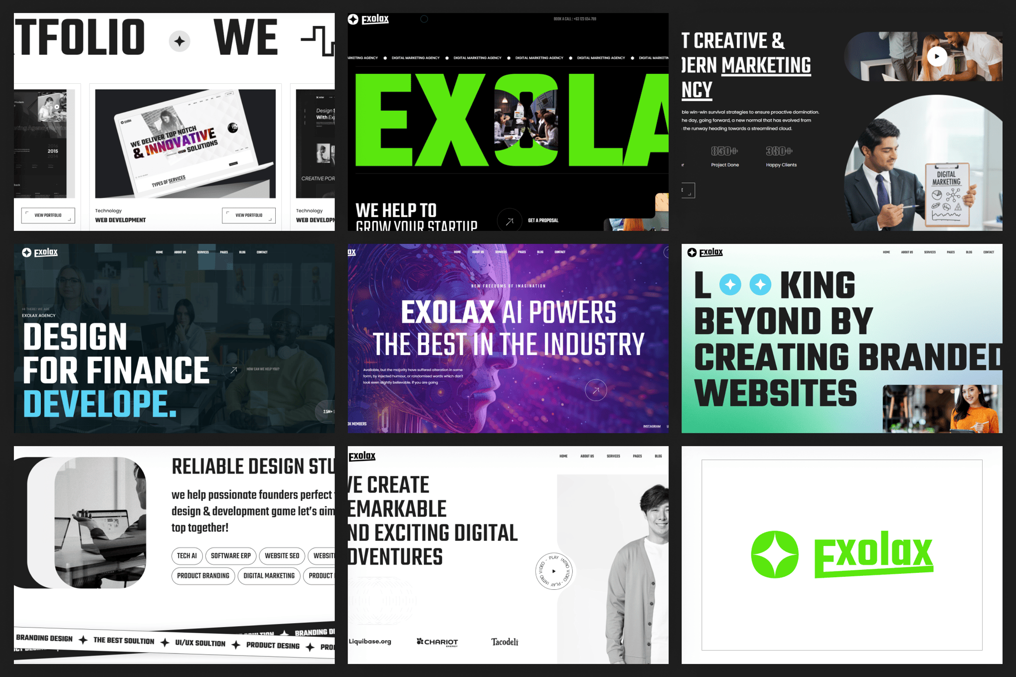 Imagen de portada de Creative Digital Agency Template (plantilla web)