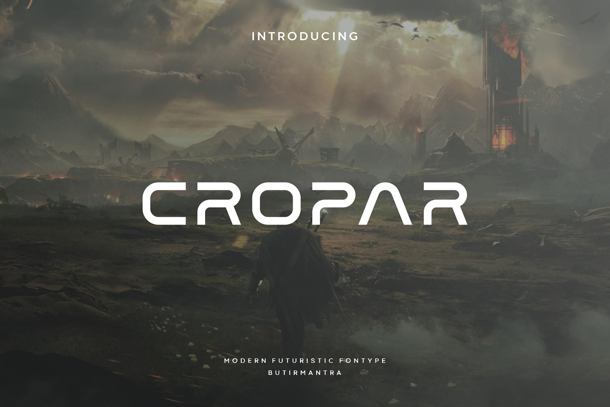 Imagen de portada de Cropar - Futuristic Font (fuente)