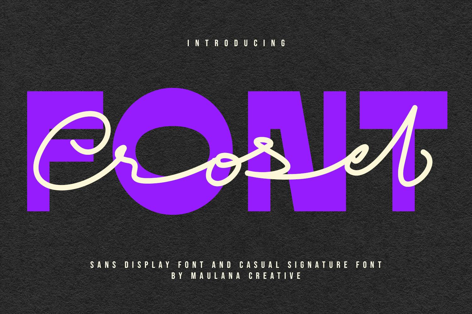 Imagen de portada de Crosel Font Duo (fuente)