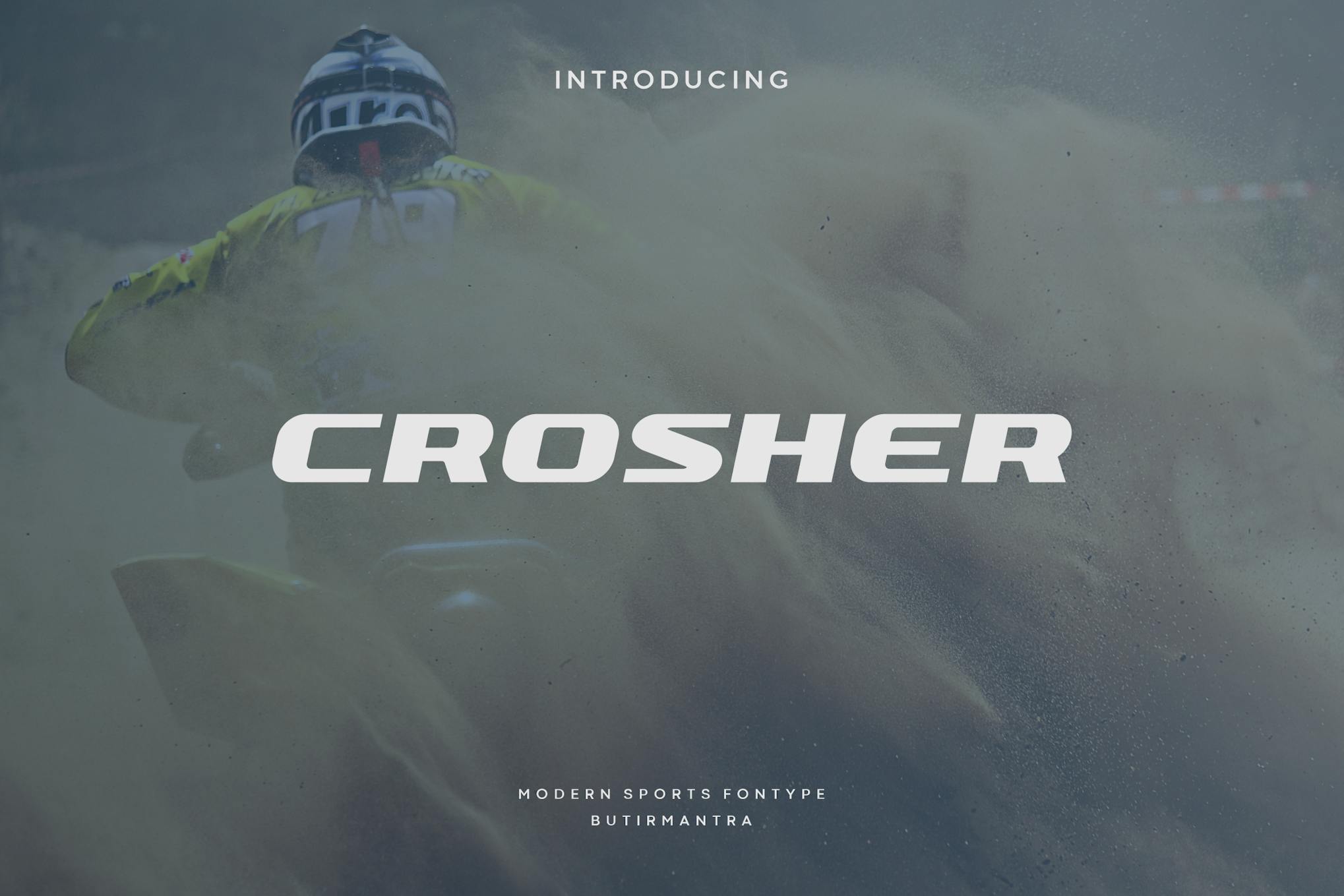 Imagen de portada de Crosher - Modern Sport Font (fuente)