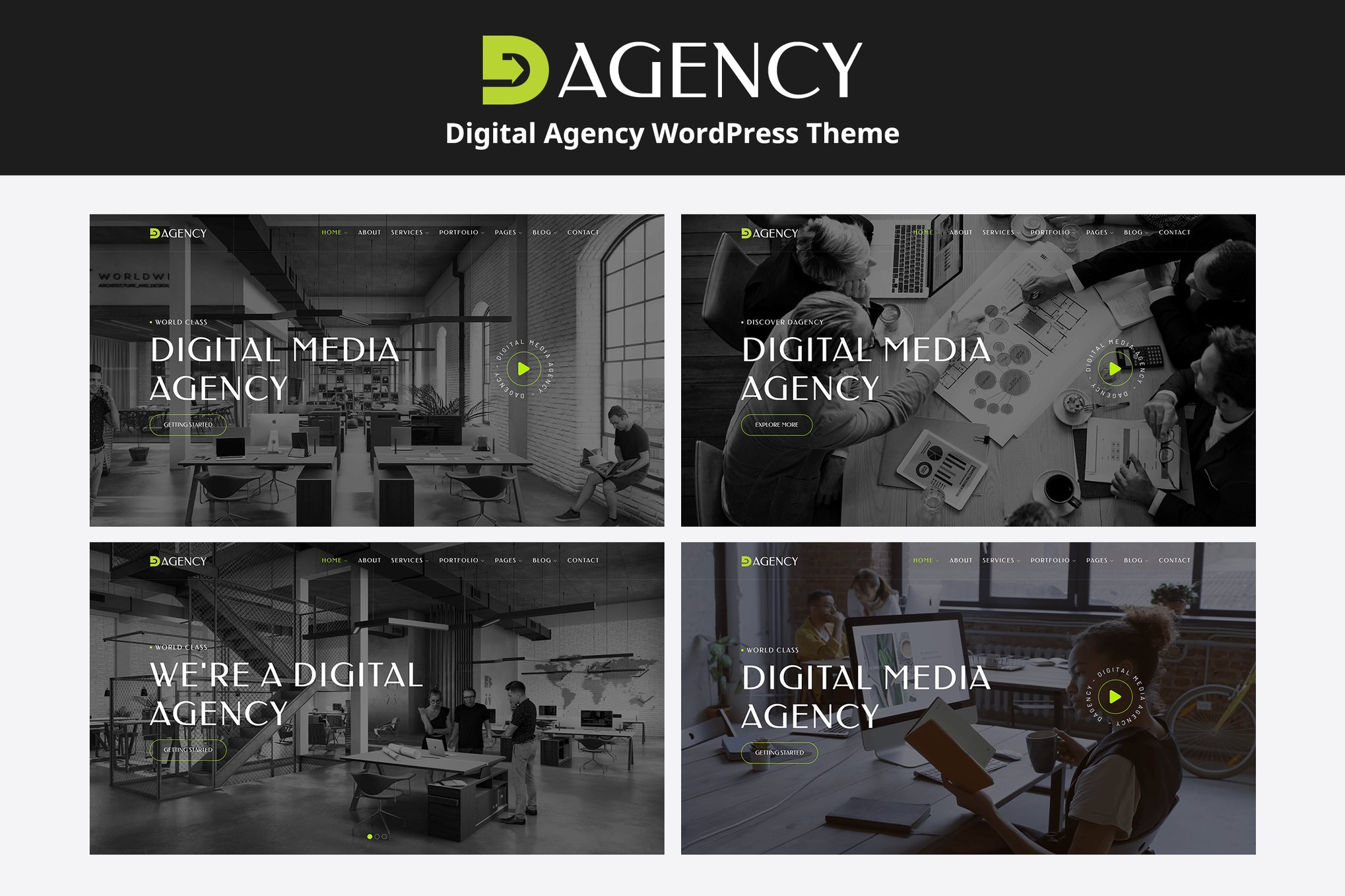 Imagen de portada de Dagency - Digital Agency WordPress Theme (tema)