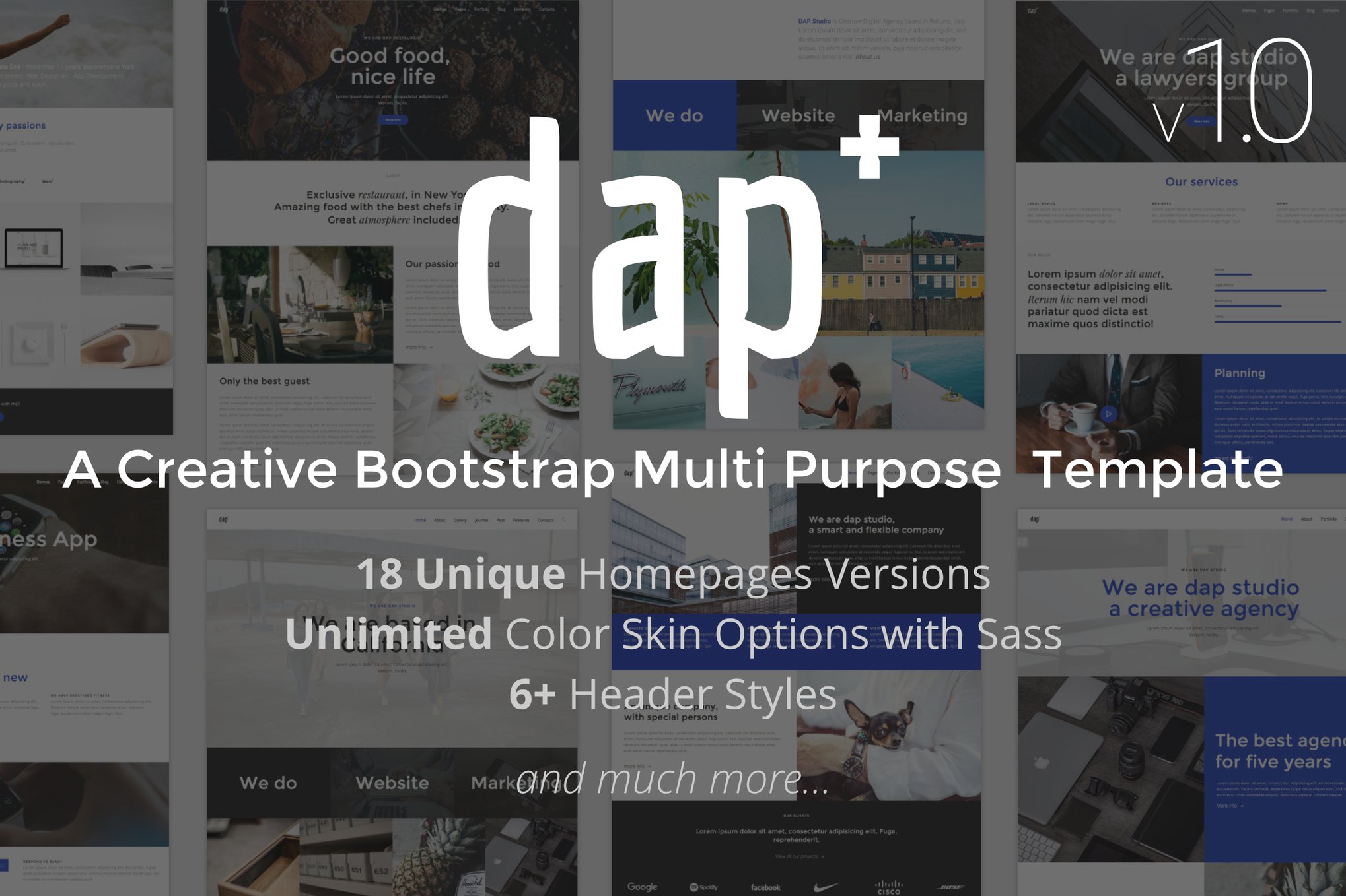 Imagen de portada de Dap - Creative MultiPurpose HTML Template (plantilla web)