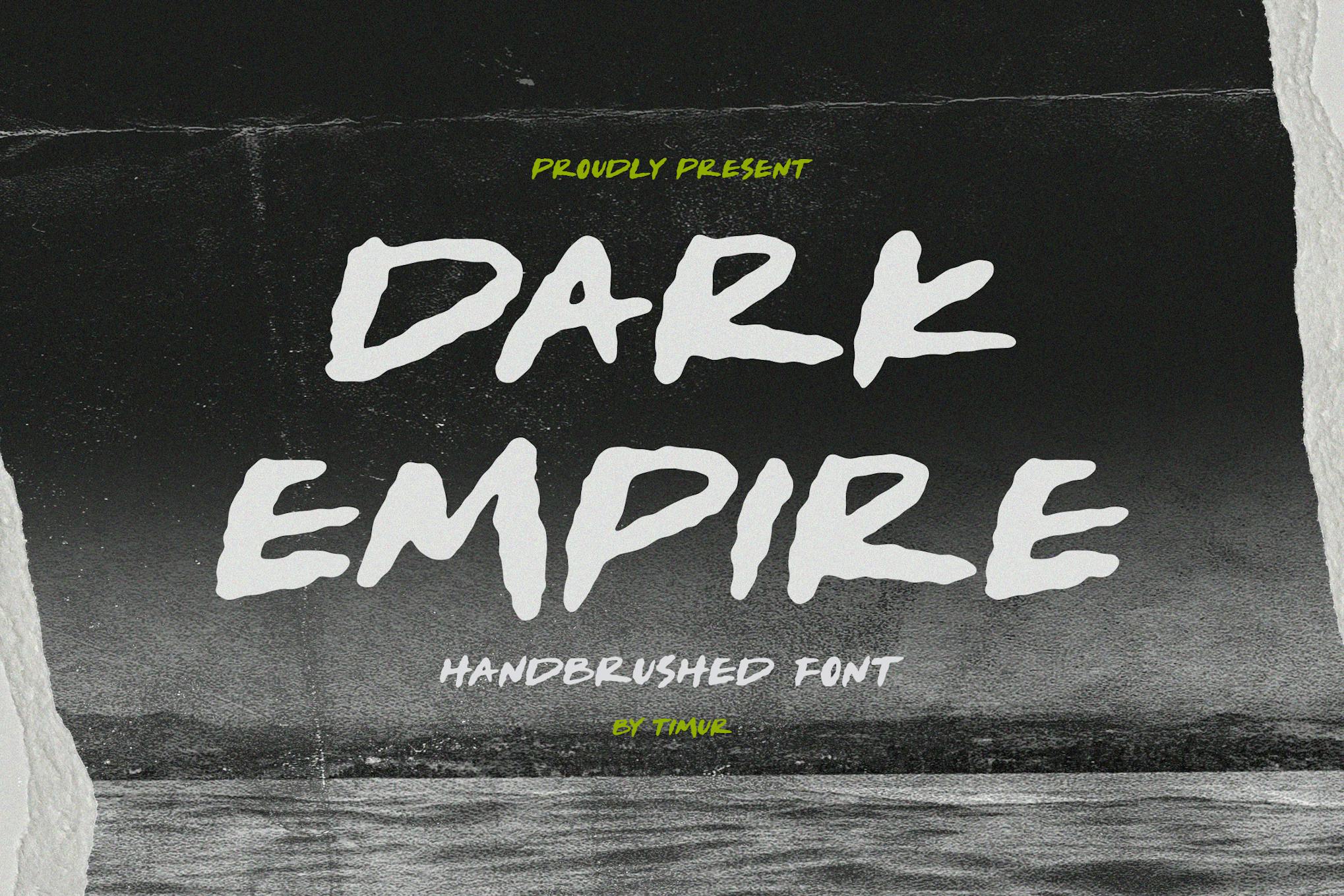 Imagen de portada de Dark Empire - Handbrushed Font TT (fuente)