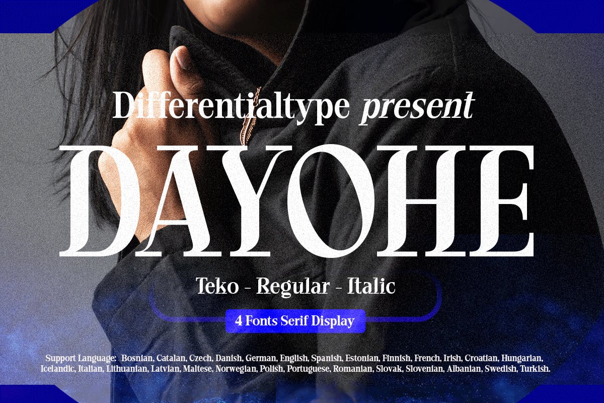 Imagen de portada de Dayohe - Modern Serif Font (fuente)